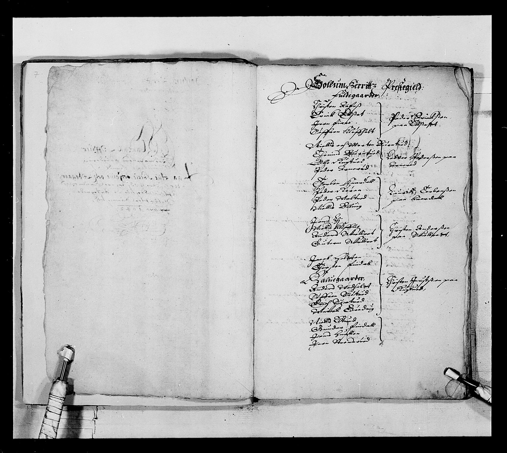 Stattholderembetet 1572-1771, RA/EA-2870/Ek/L0022/0005: Jordebøker 1633-1658: / En liste over soldatlegg og en liste over gårder i Bratsberg len, 1642-1644, s. 2