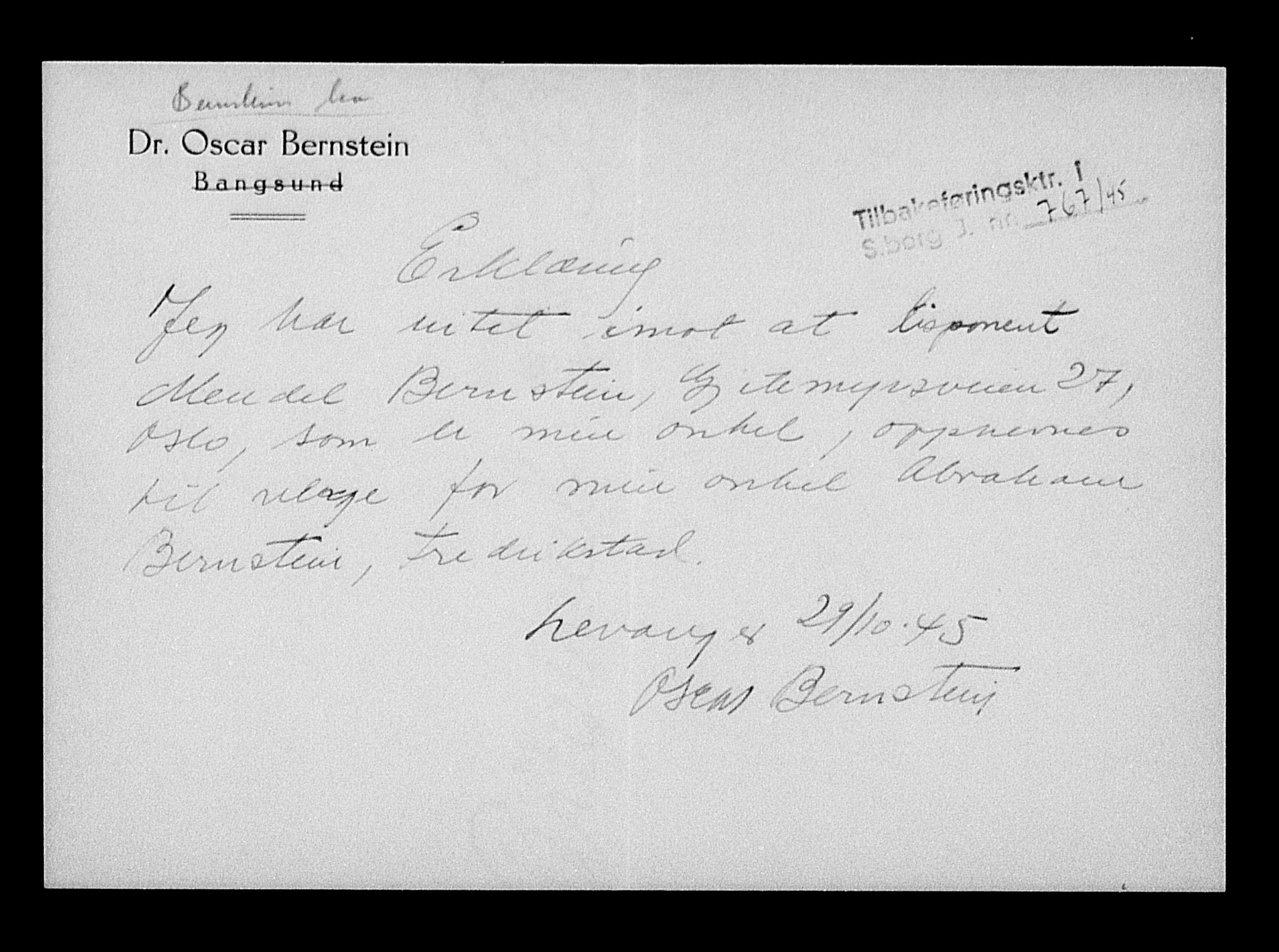 Justisdepartementet, Tilbakeføringskontoret for inndratte formuer, AV/RA-S-1564/H/Hc/Hcd/L0991: --, 1945-1947, s. 211