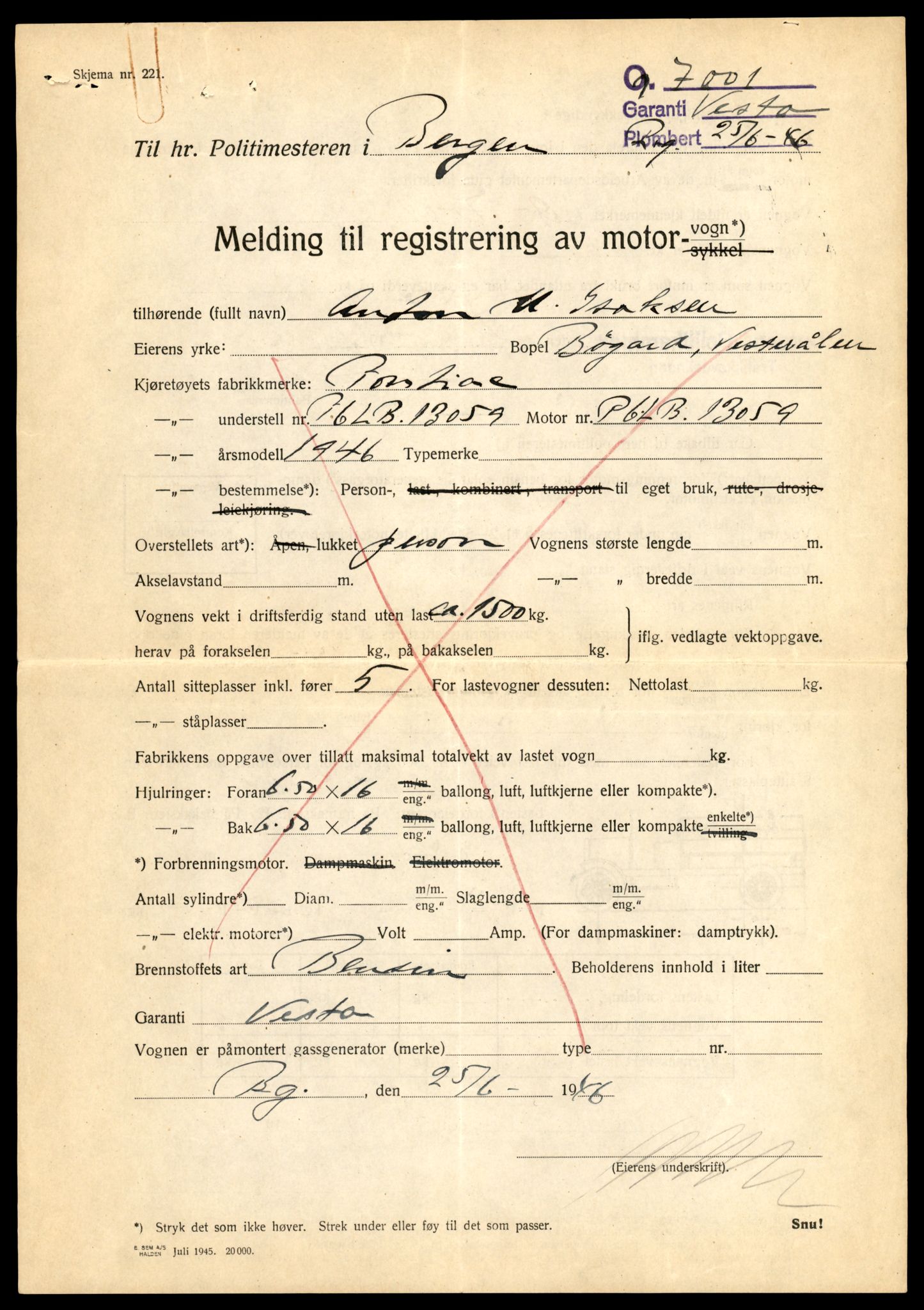 Møre og Romsdal vegkontor - Ålesund trafikkstasjon, AV/SAT-A-4099/F/Fe/L0045: Registreringskort for kjøretøy T 14320 - T 14444, 1927-1998, s. 2713