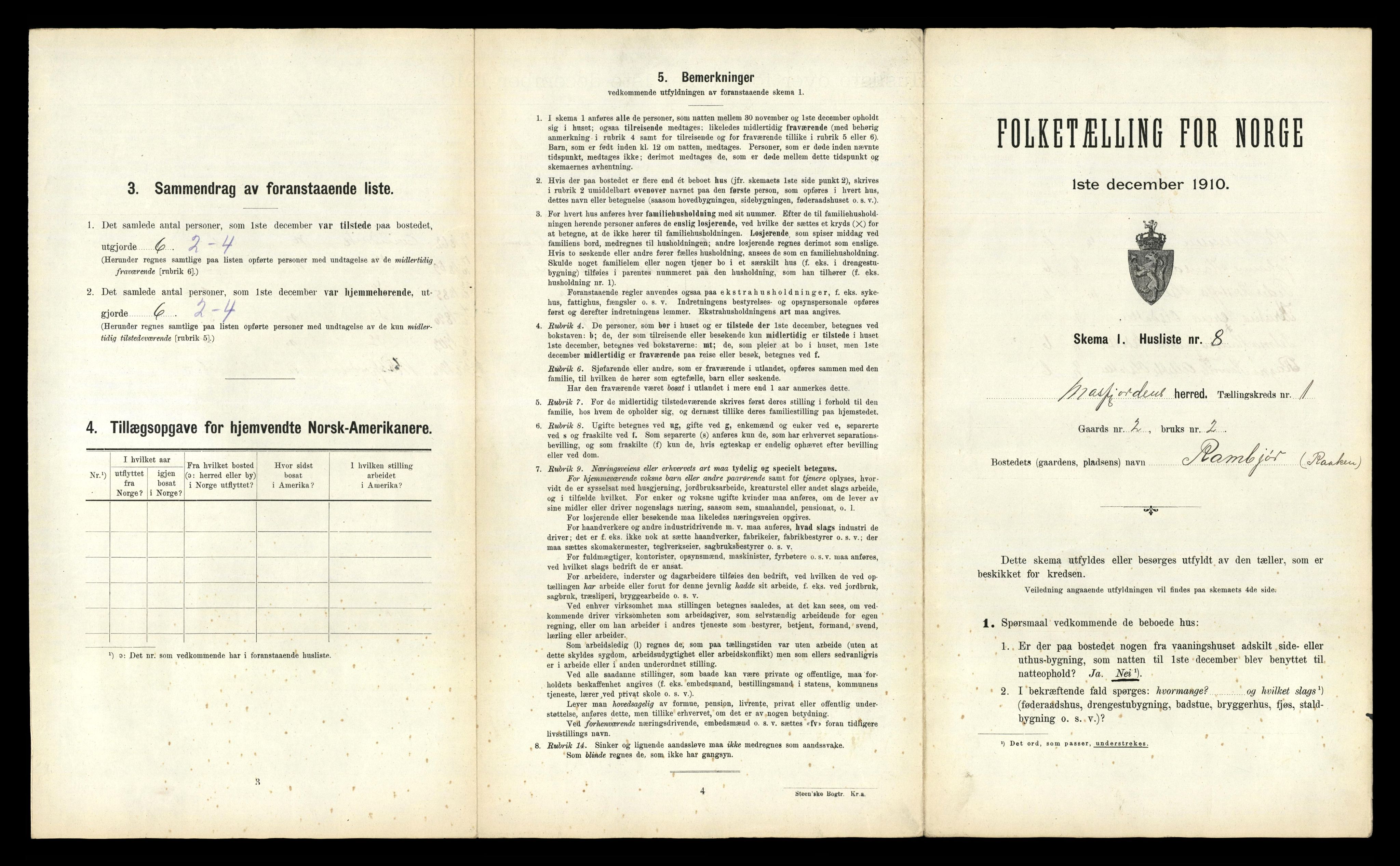 RA, Folketelling 1910 for 1266 Masfjorden herred, 1910, s. 56