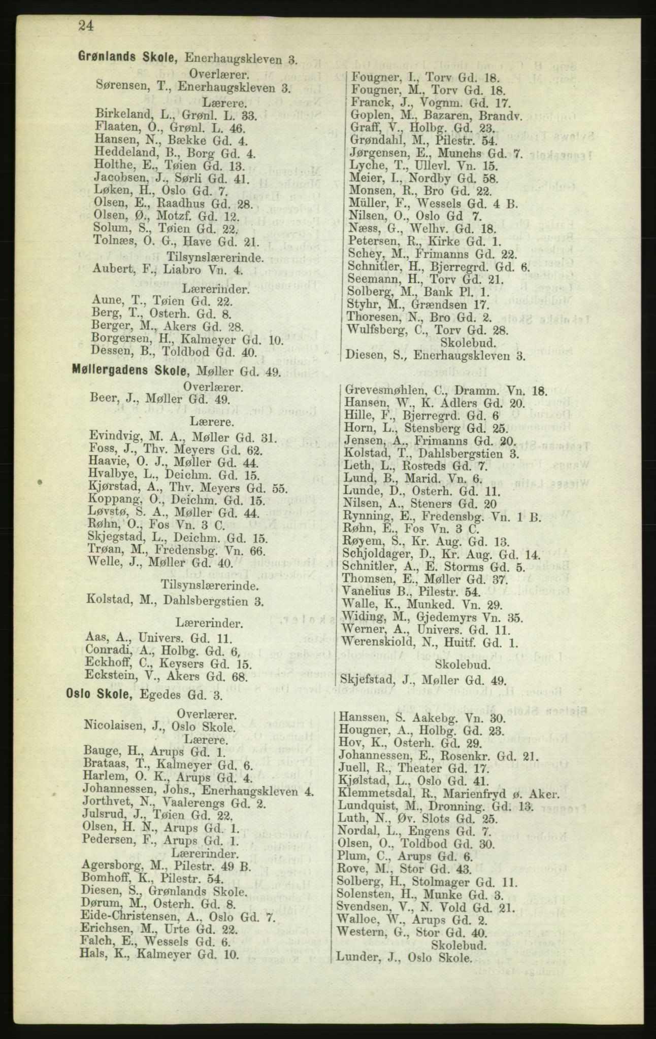 Kristiania/Oslo adressebok, PUBL/-, 1882, s. 24