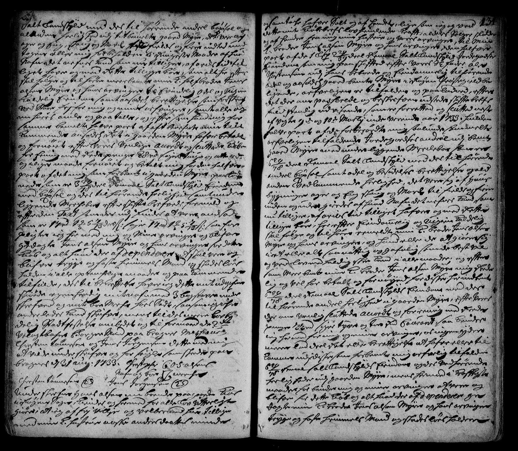 Lier, Røyken og Hurum sorenskriveri, SAKO/A-89/G/Ga/Gaa/L0002: Pantebok nr. II, 1725-1755, s. 134