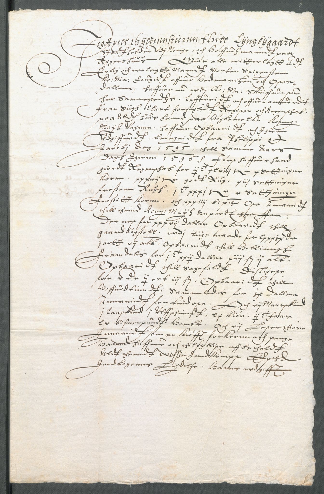 Riksarkivets diplomsamling, AV/RA-EA-5965/F02/L0101: Dokumenter, 1596, s. 38