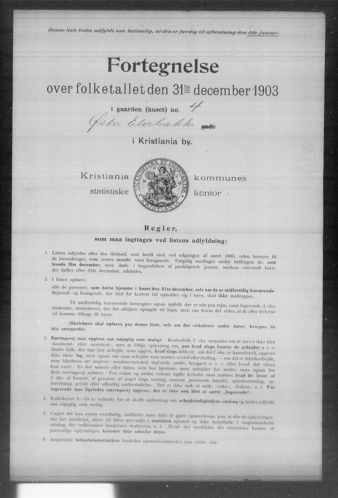 OBA, Kommunal folketelling 31.12.1903 for Kristiania kjøpstad, 1903, s. 24768