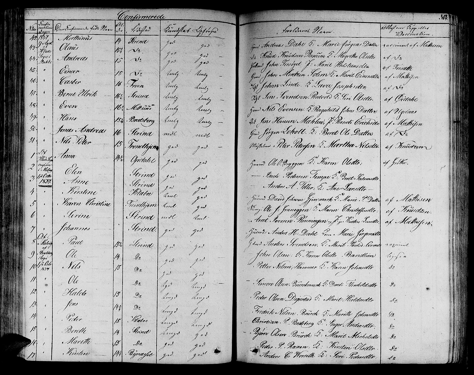 Ministerialprotokoller, klokkerbøker og fødselsregistre - Sør-Trøndelag, SAT/A-1456/606/L0286: Ministerialbok nr. 606A04 /1, 1823-1840, s. 302