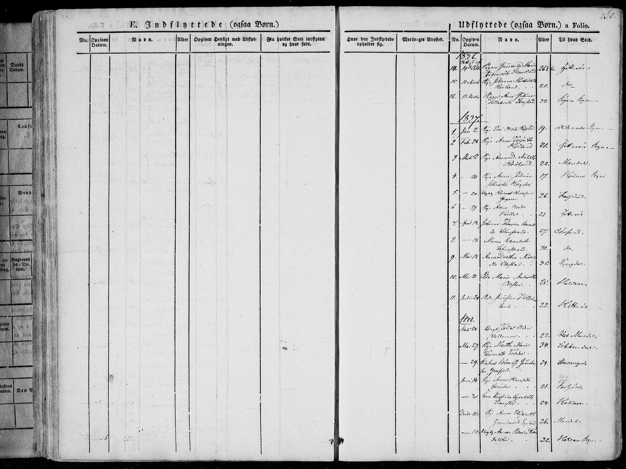 Sør-Audnedal sokneprestkontor, AV/SAK-1111-0039/F/Fa/Fab/L0006: Ministerialbok nr. A 6, 1829-1855, s. 262