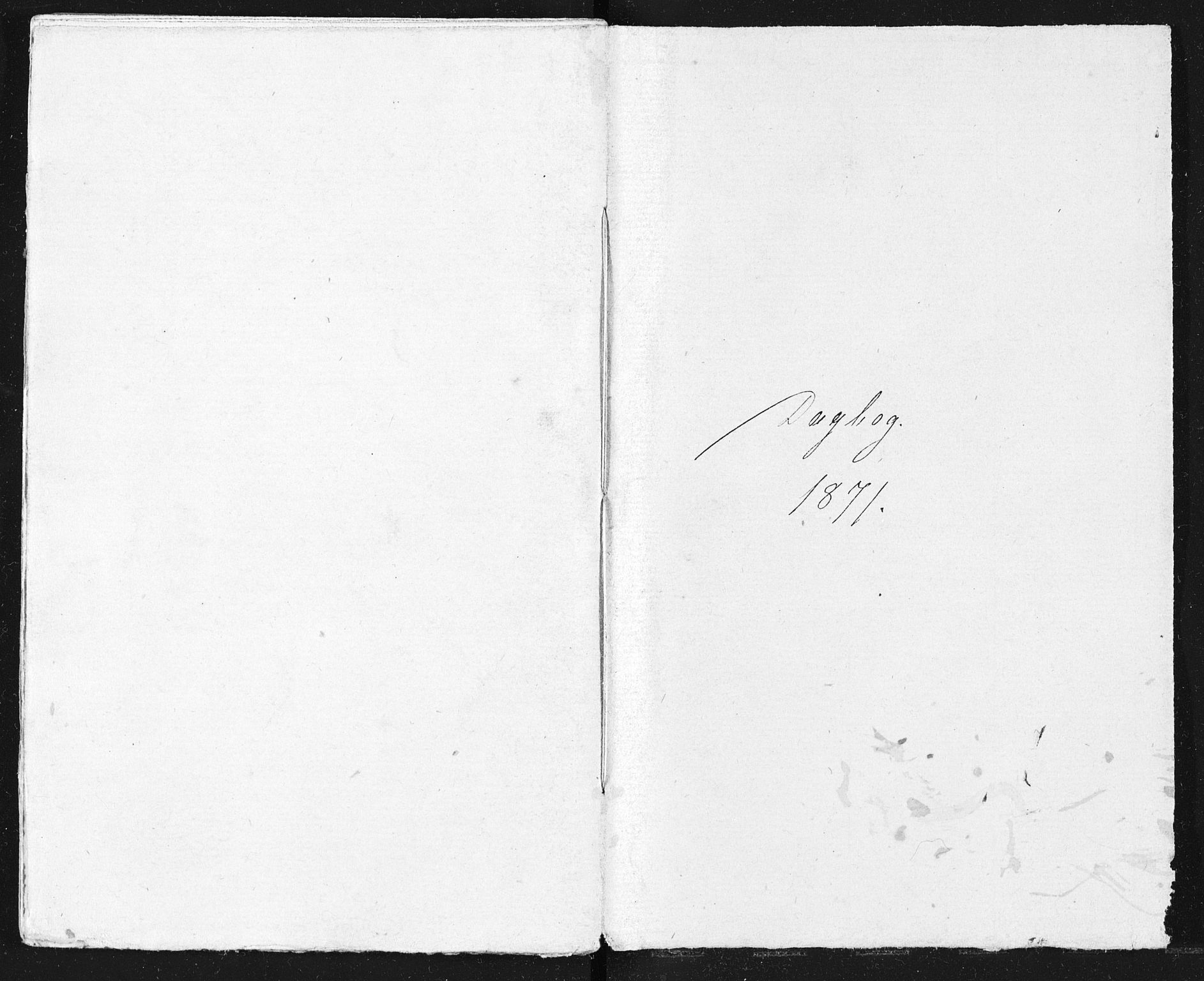Familien Aalls privatarkiv , NESJ/NJM-005/E-00003/L0001/0003/0009: Dag- og notatbøker / Dølner dagbokpakke 001, 1871
