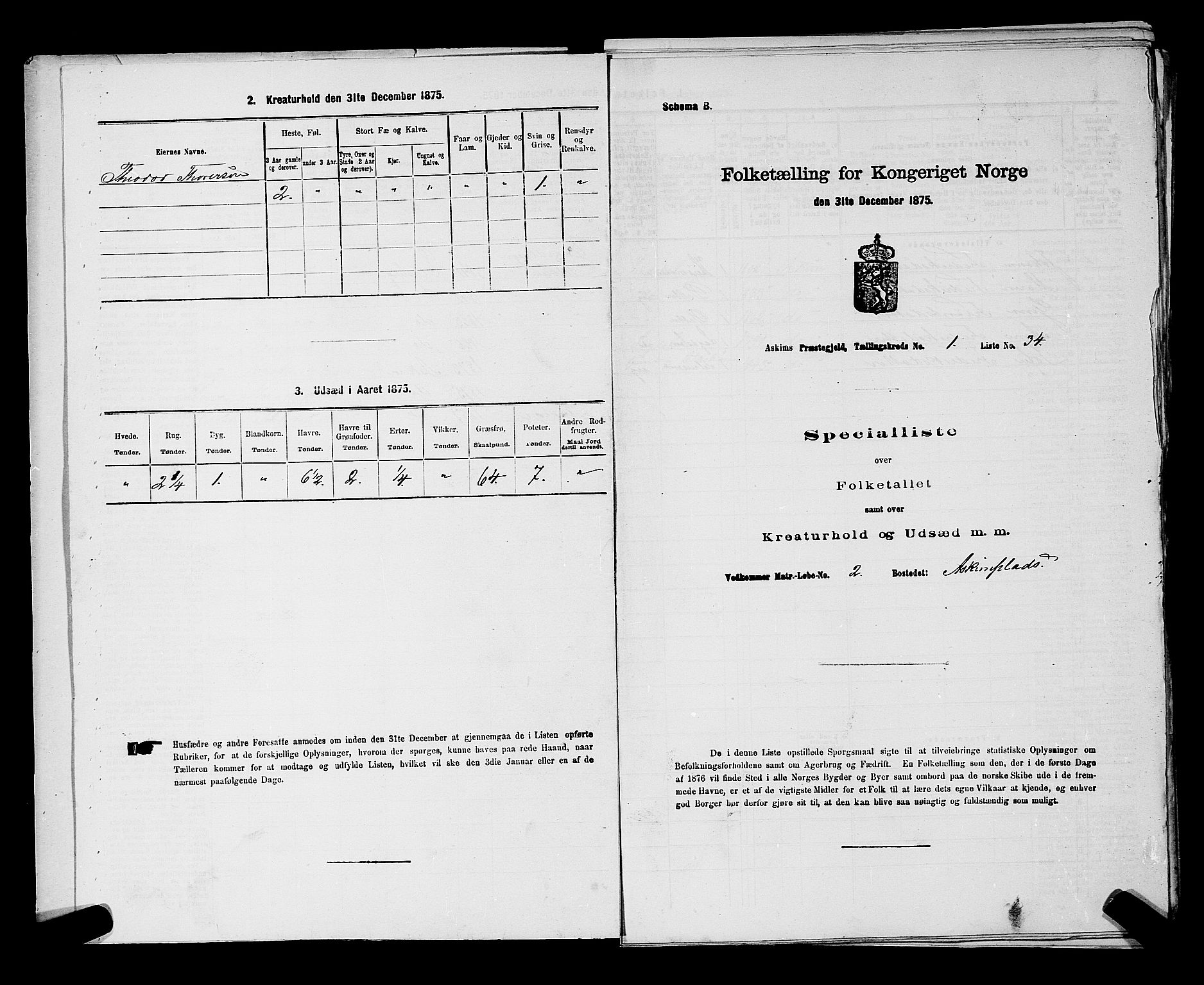 RA, Folketelling 1875 for 0124P Askim prestegjeld, 1875, s. 41