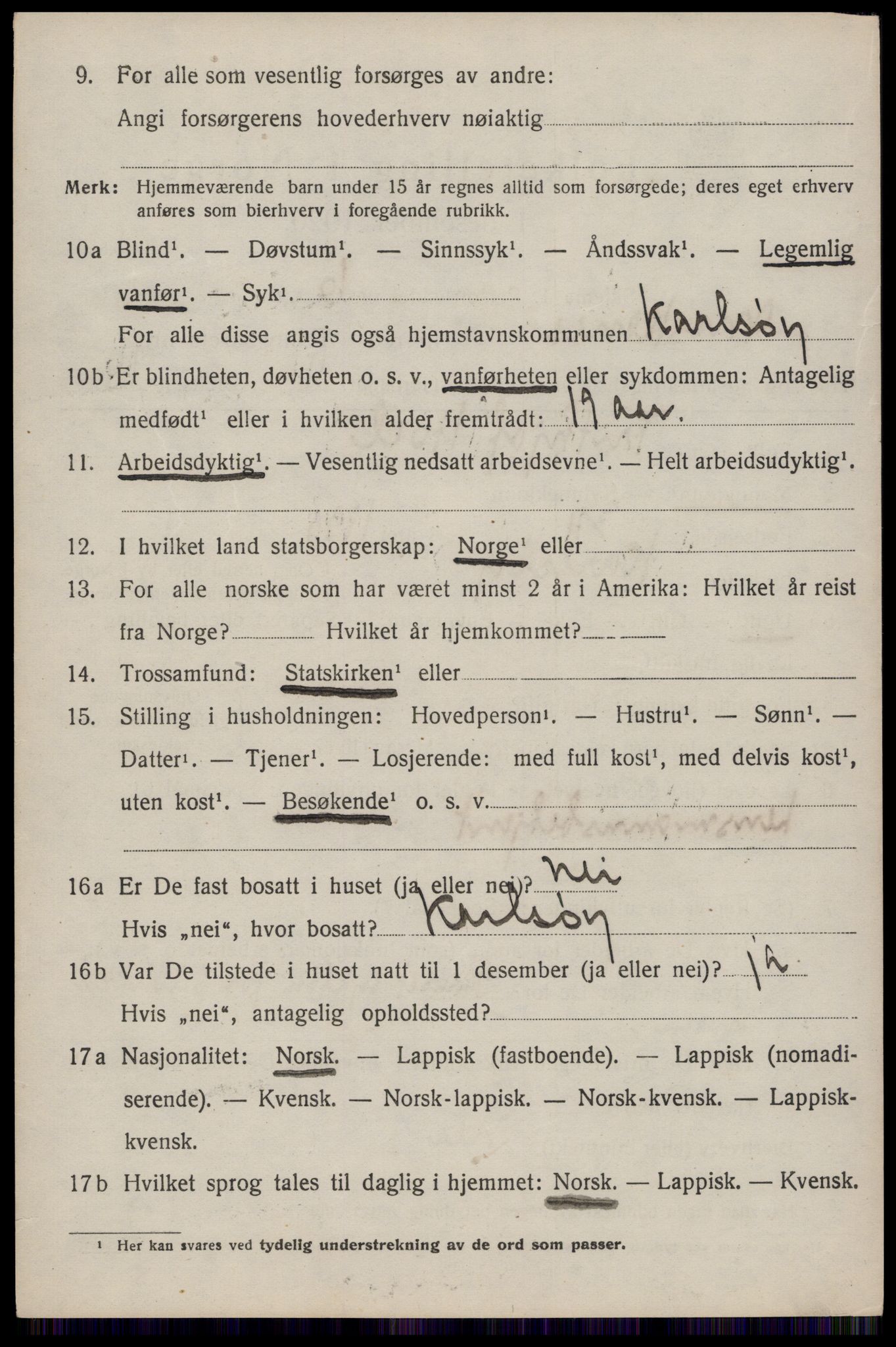 SAT, Folketelling 1920 for 1858 Moskenes herred, 1920, s. 1667