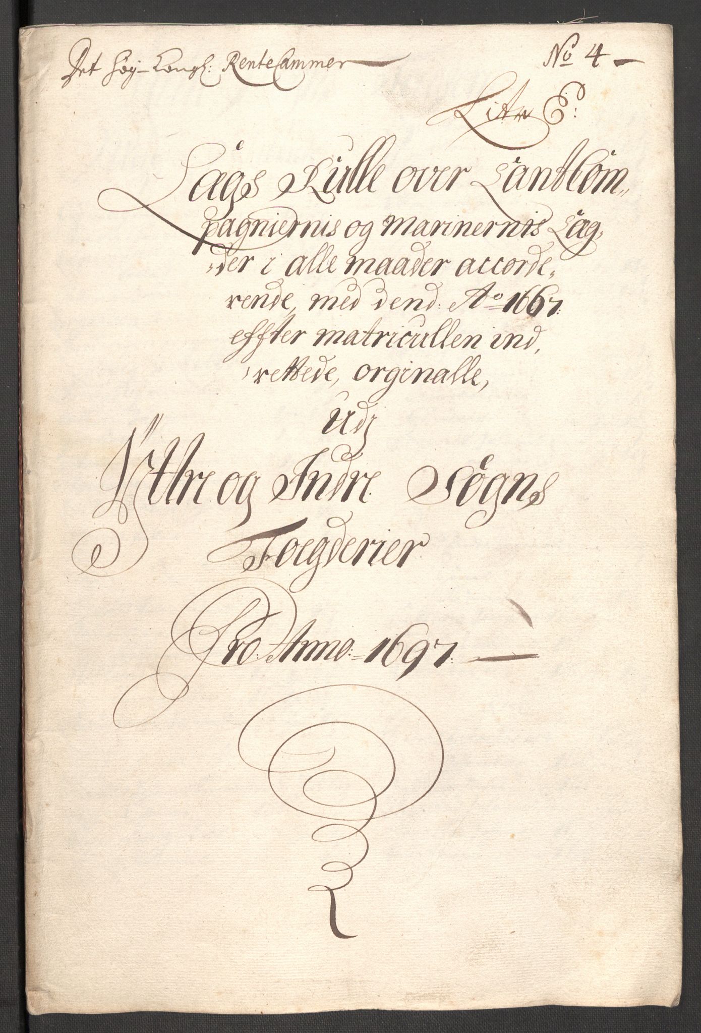 Rentekammeret inntil 1814, Reviderte regnskaper, Fogderegnskap, AV/RA-EA-4092/R52/L3309: Fogderegnskap Sogn, 1696-1697, s. 368