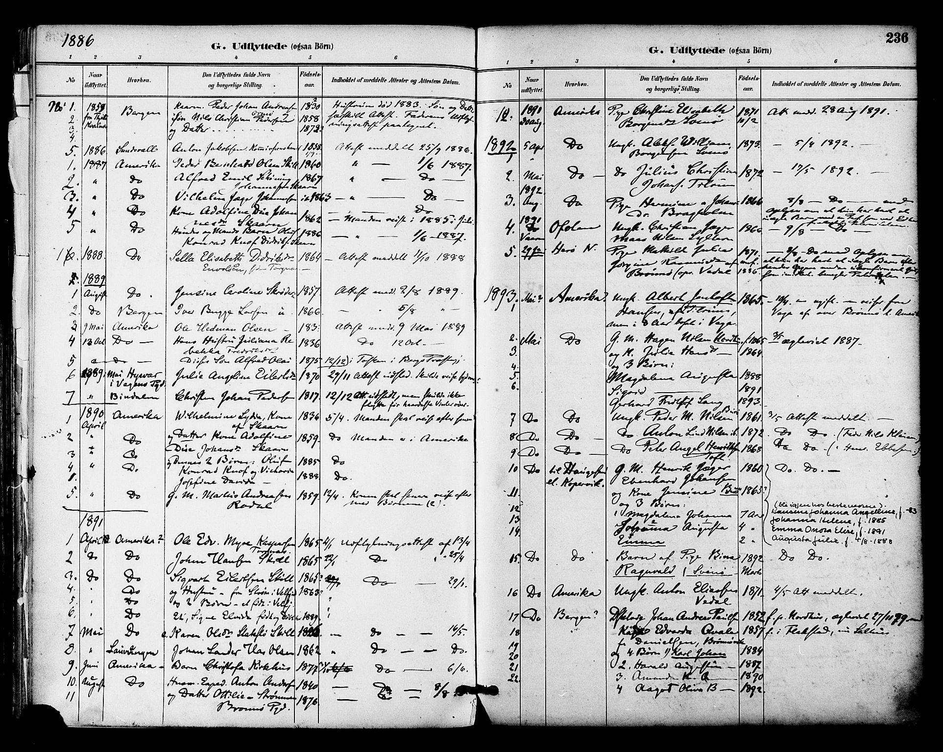 Ministerialprotokoller, klokkerbøker og fødselsregistre - Nordland, AV/SAT-A-1459/813/L0200: Ministerialbok nr. 813A10, 1886-1900, s. 236