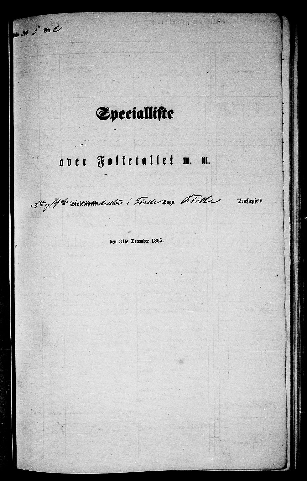 RA, Folketelling 1865 for 1432P Førde prestegjeld, 1865, s. 116