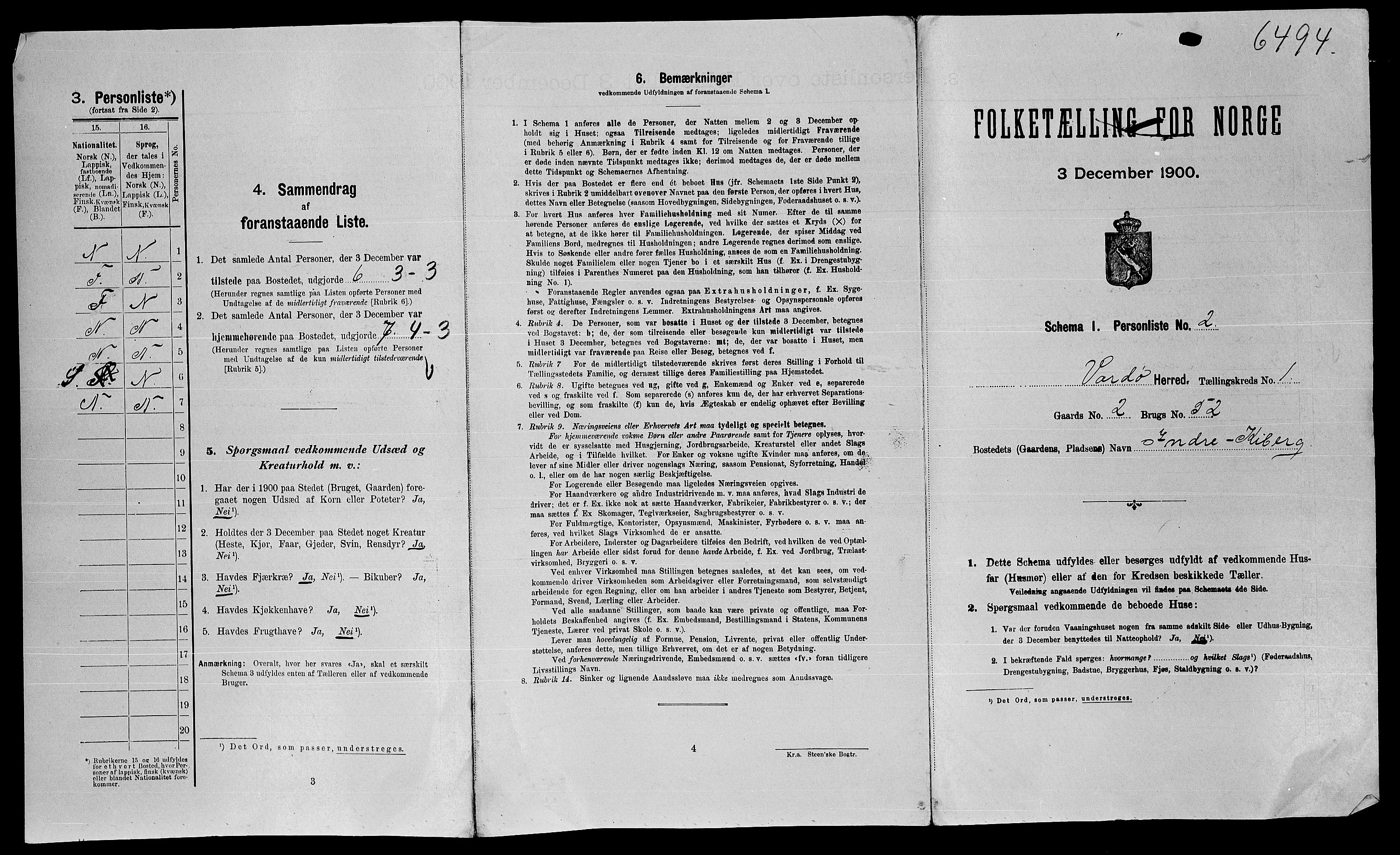 SATØ, Folketelling 1900 for 2028 Vardø herred, 1900, s. 40
