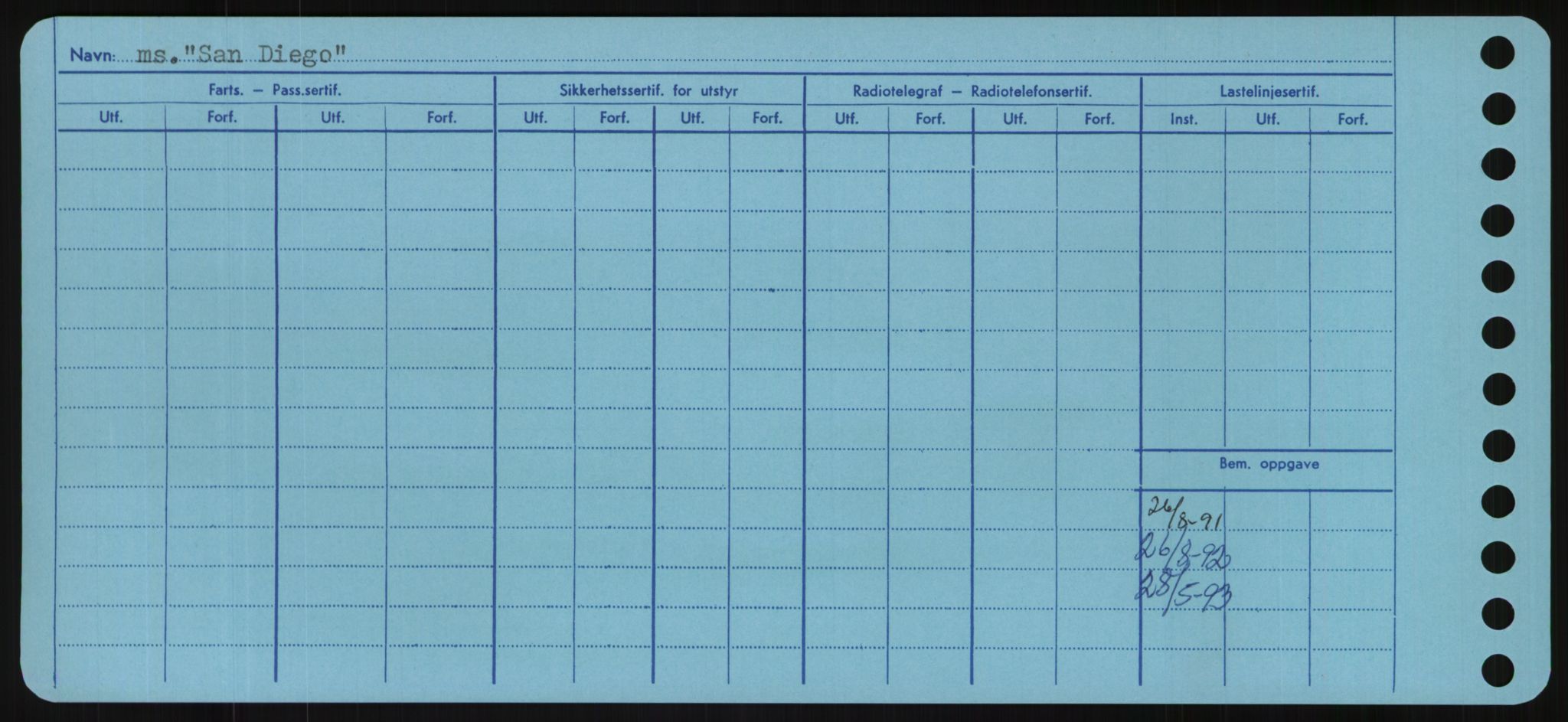 Sjøfartsdirektoratet med forløpere, Skipsmålingen, RA/S-1627/H/Hd/L0032: Fartøy, San-Seve, s. 6