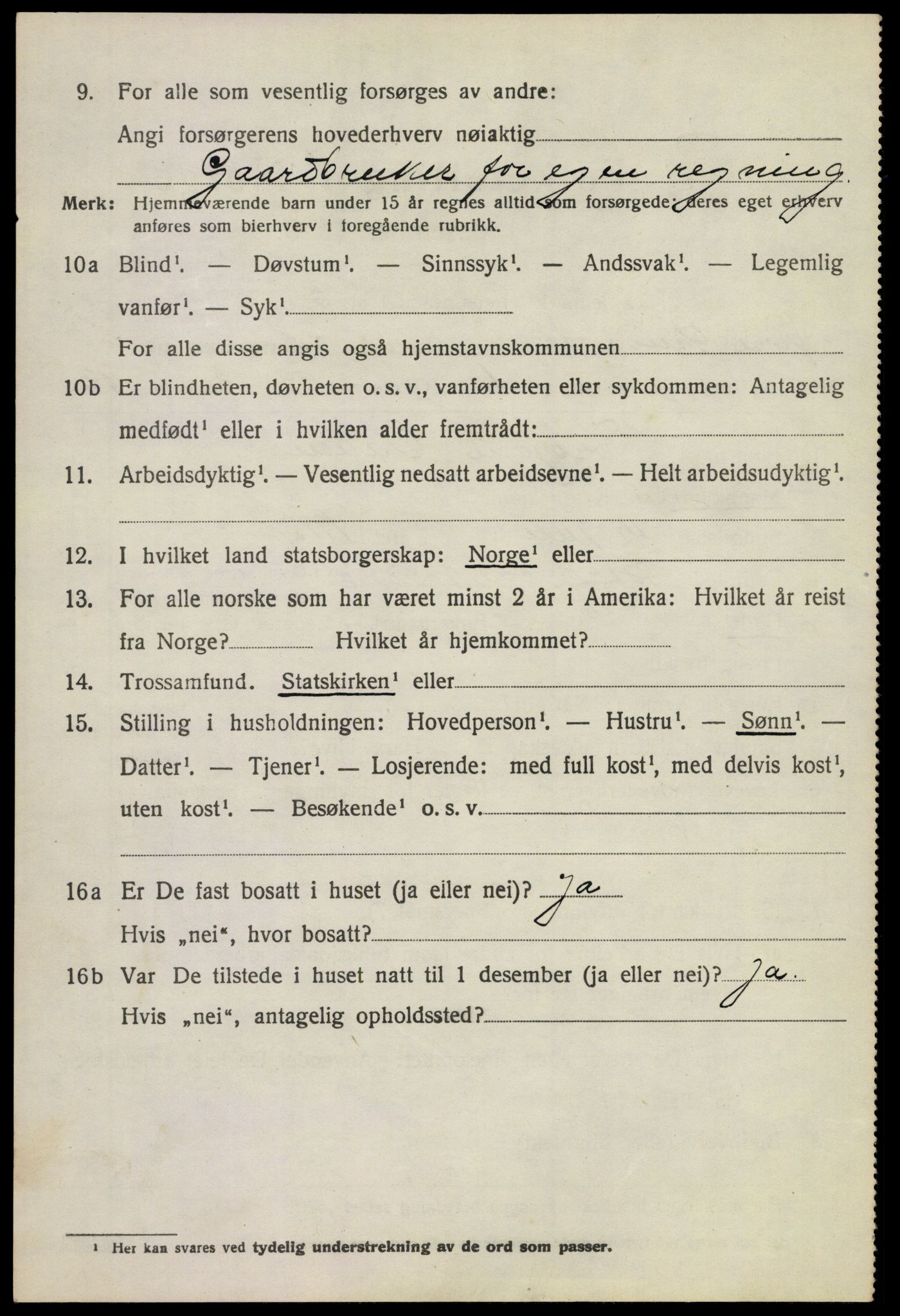 SAKO, Folketelling 1920 for 0630 Øvre Sandsvær herred, 1920, s. 2843