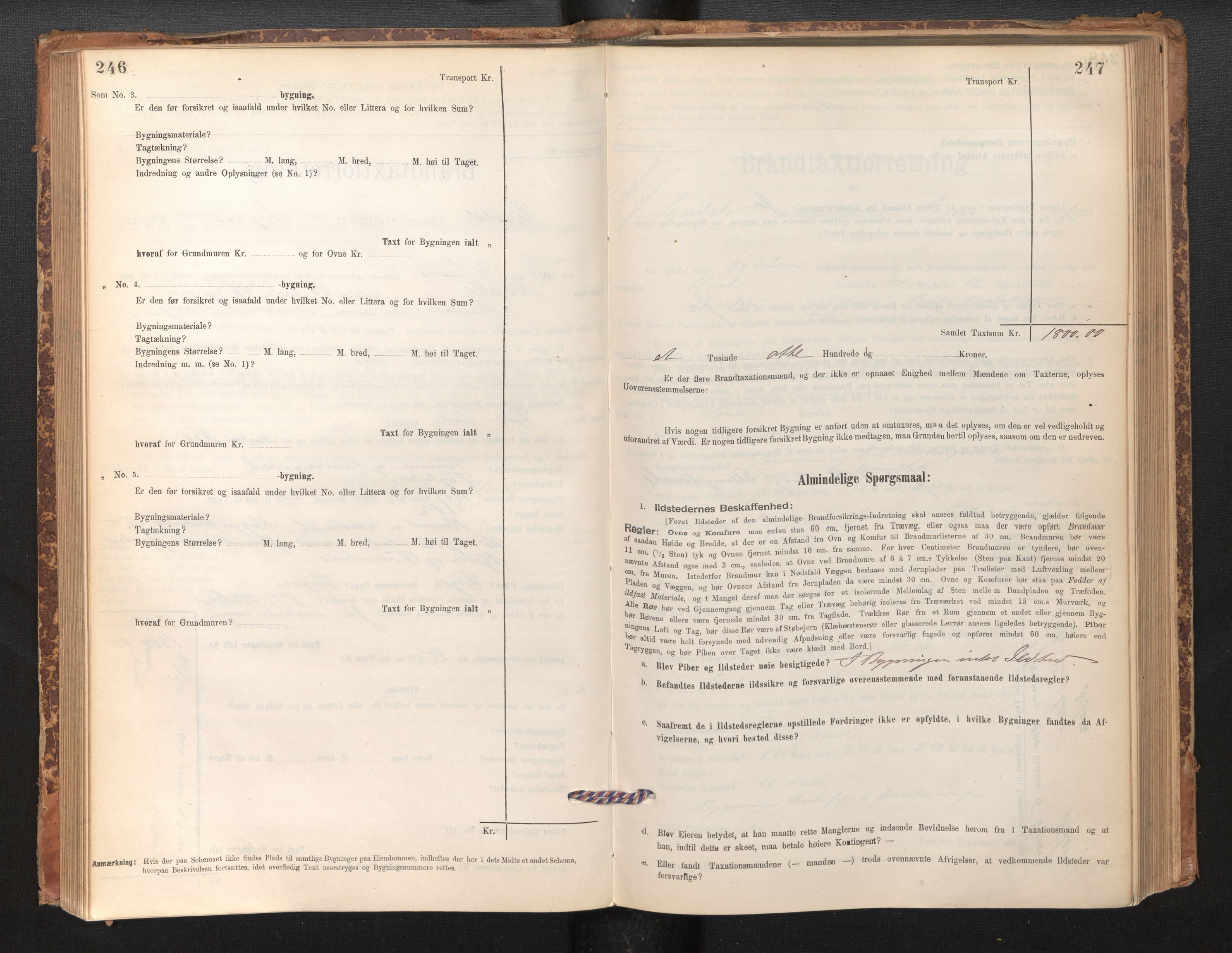 Lensmannen i Sogndal, SAB/A-29901/0012/L0008: Branntakstprotokoll, skjematakst, 1895-1906, s. 246-247