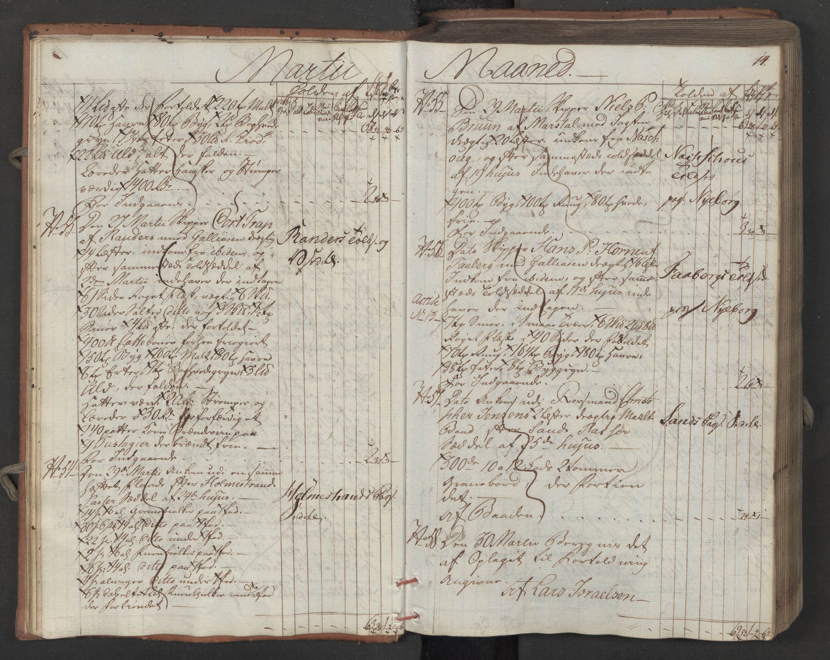 Generaltollkammeret, tollregnskaper, AV/RA-EA-5490/R08/L0158/0001: Tollregnskaper Drammen / Inngående tollbok, 1790, s. 14