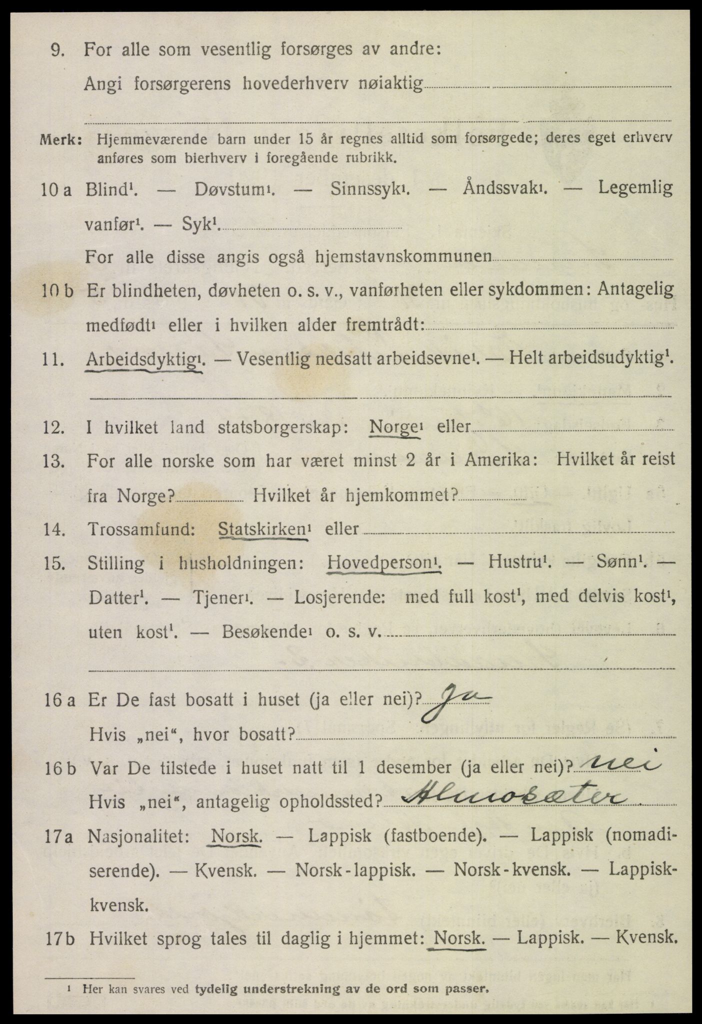 SAT, Folketelling 1920 for 1736 Snåsa herred, 1920, s. 2903