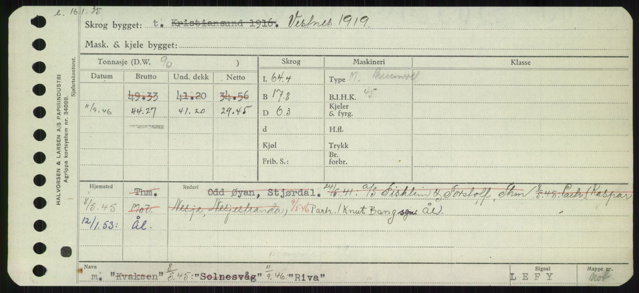 Sjøfartsdirektoratet med forløpere, Skipsmålingen, AV/RA-S-1627/H/Ha/L0004/0002: Fartøy, Mas-R / Fartøy, Odin-R, s. 749