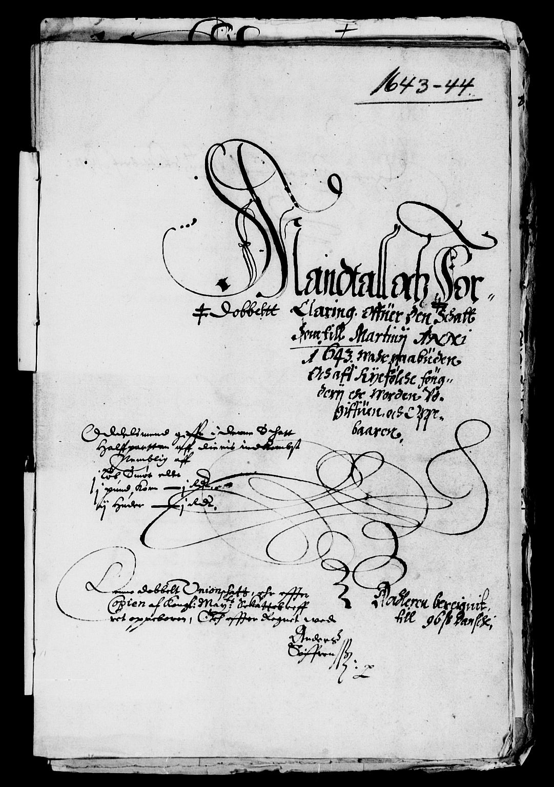 Rentekammeret inntil 1814, Reviderte regnskaper, Lensregnskaper, RA/EA-5023/R/Rb/Rbs/L0027: Stavanger len, 1642-1644