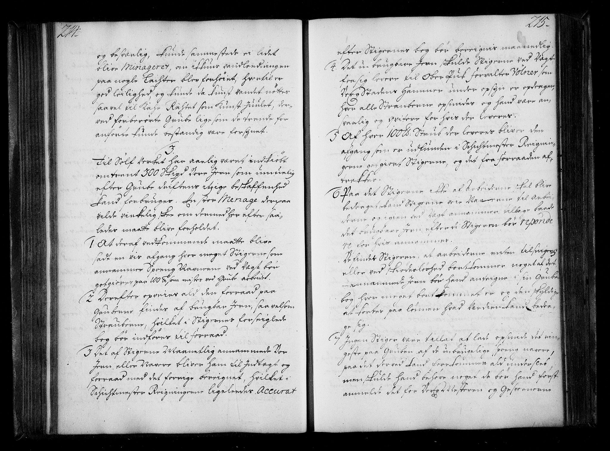 Stattholderembetet 1572-1771, AV/RA-EA-2870/Be/L0009: Allmenn kopibok, ikke autorisert, 1727-1729, s. 214-215