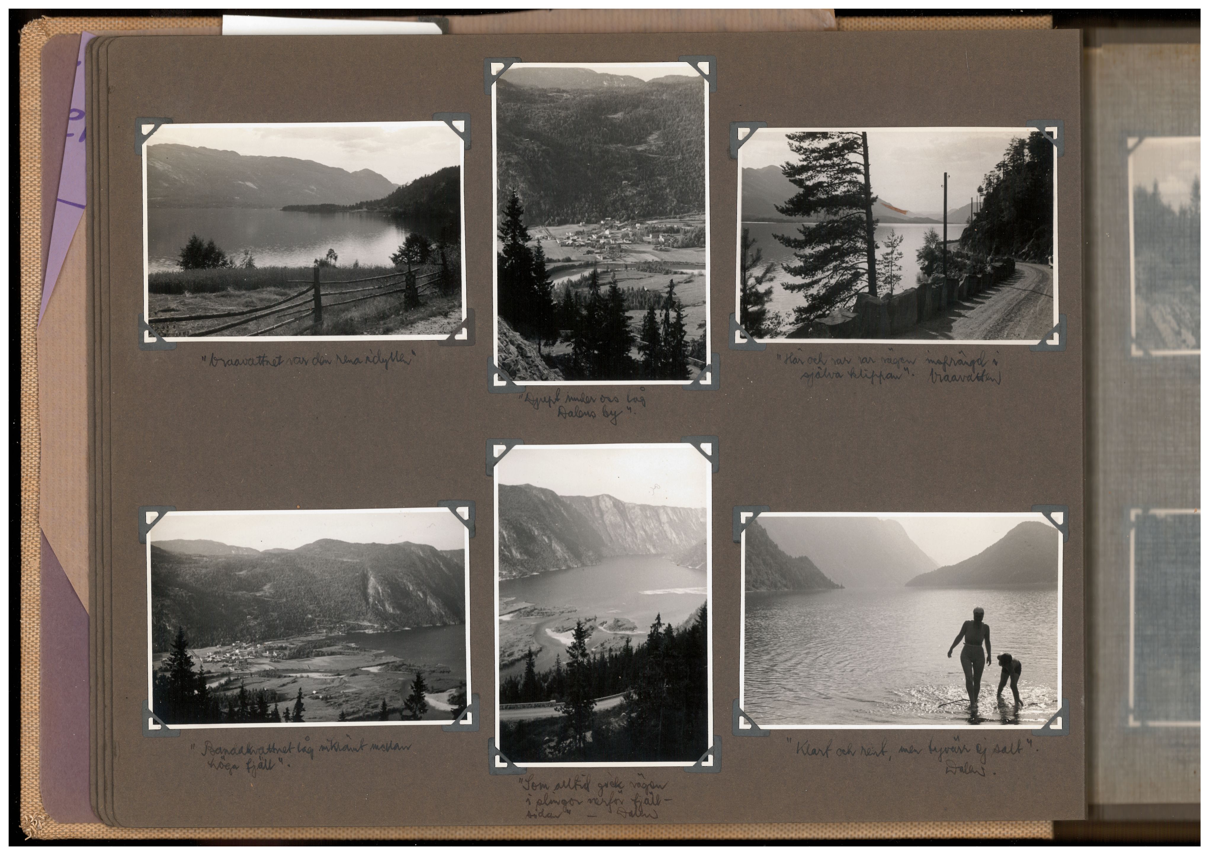 Familien Malmros' på reise i Norge - fotoalbum, SAB/SAB/PA-0313/U/L0001: Fotoalbum, 1935, s. 8