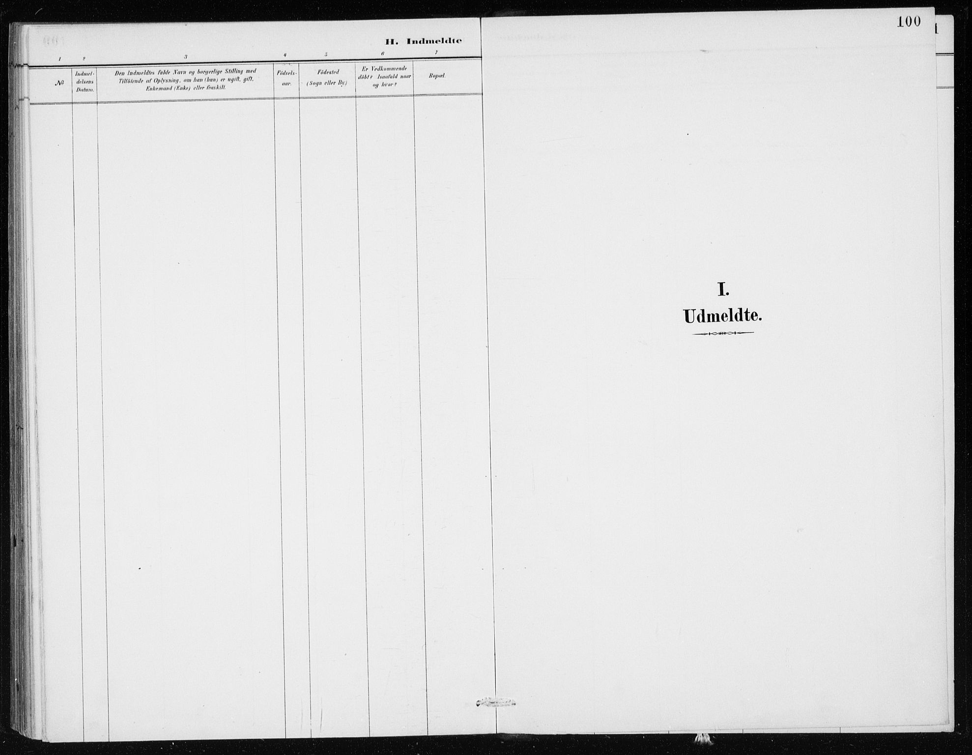 Odda Sokneprestembete, AV/SAB-A-77201/H/Haa: Ministerialbok nr. D 1, 1887-1914, s. 100