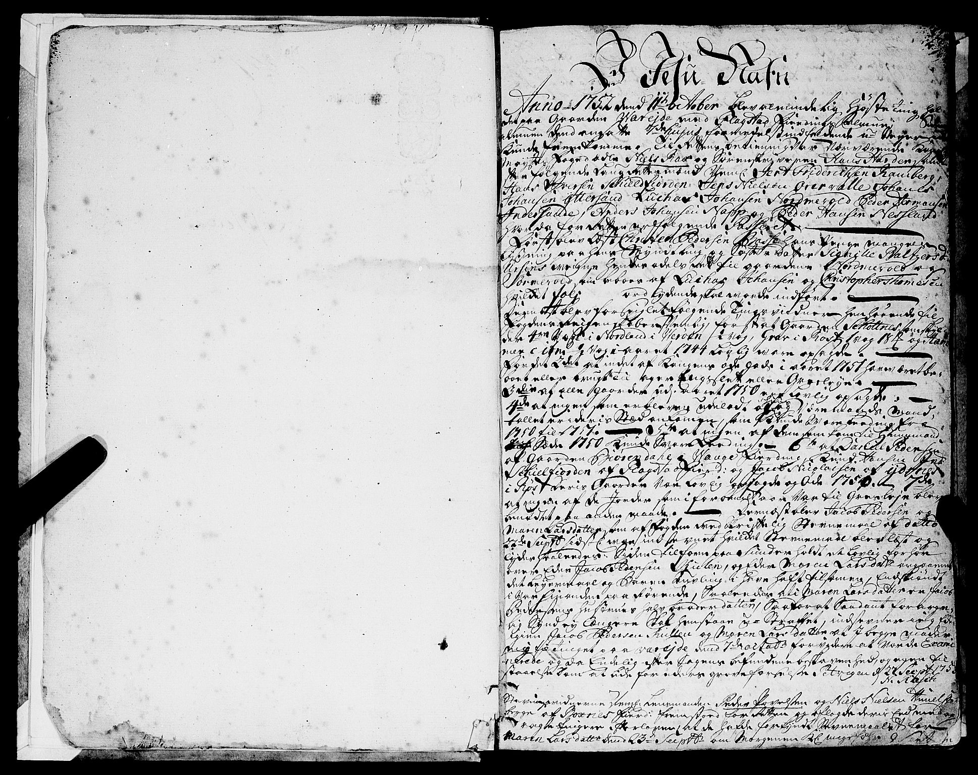 Lofoten sorenskriveri, SAT/A-0017/1/1/1A/L0006: Tingbok, 1752-1767, s. 1