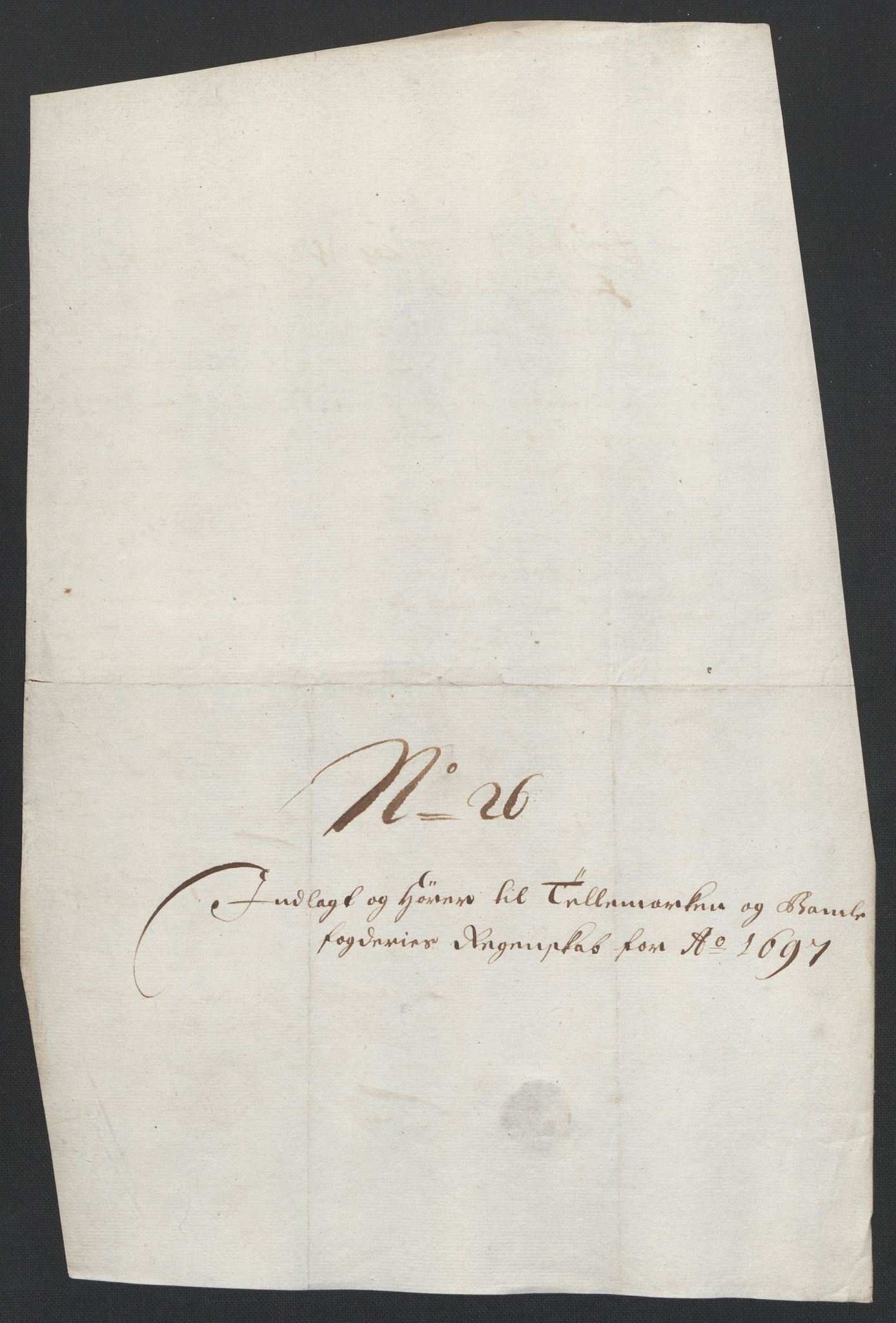 Rentekammeret inntil 1814, Reviderte regnskaper, Fogderegnskap, AV/RA-EA-4092/R36/L2097: Fogderegnskap Øvre og Nedre Telemark og Bamble, 1697, s. 215