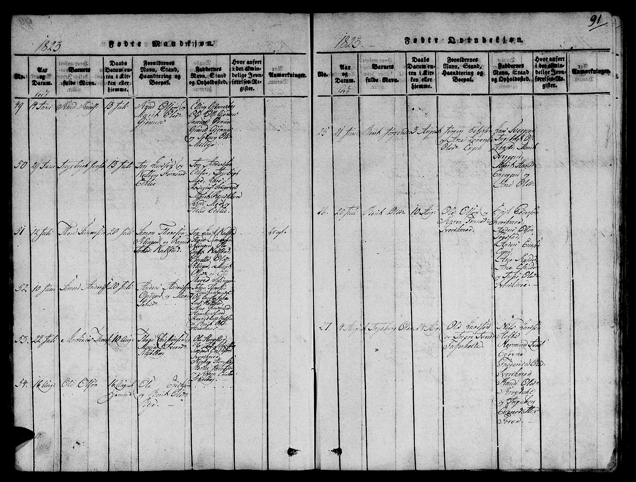 Ministerialprotokoller, klokkerbøker og fødselsregistre - Sør-Trøndelag, AV/SAT-A-1456/668/L0803: Ministerialbok nr. 668A03, 1800-1826, s. 91