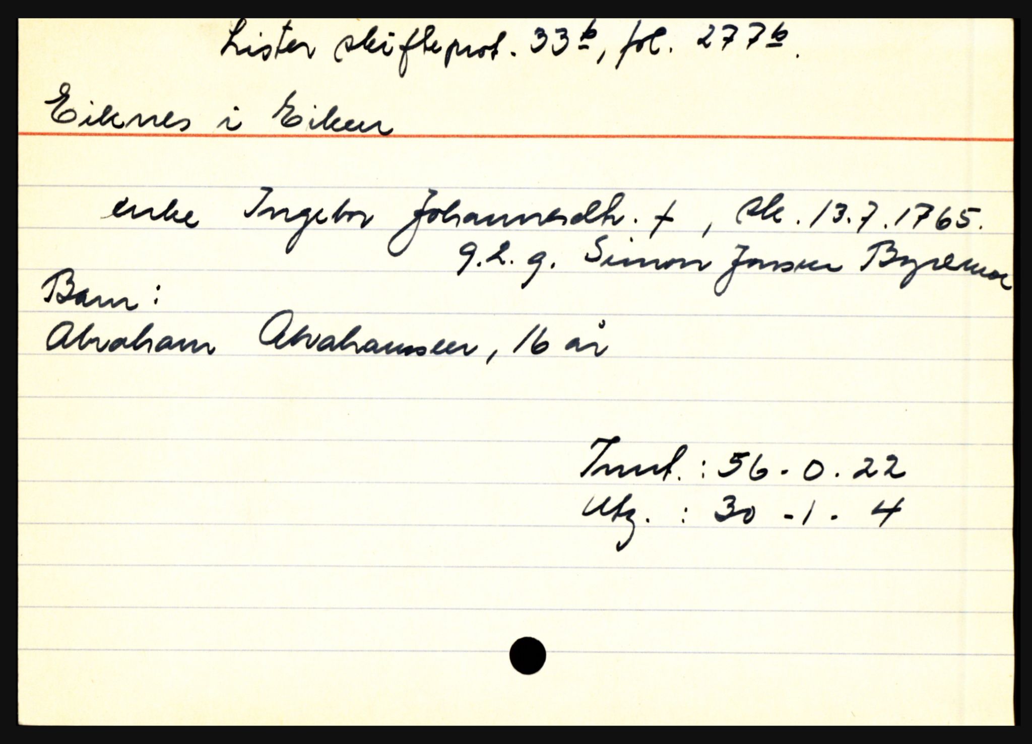 Lister sorenskriveri, AV/SAK-1221-0003/H, s. 6997