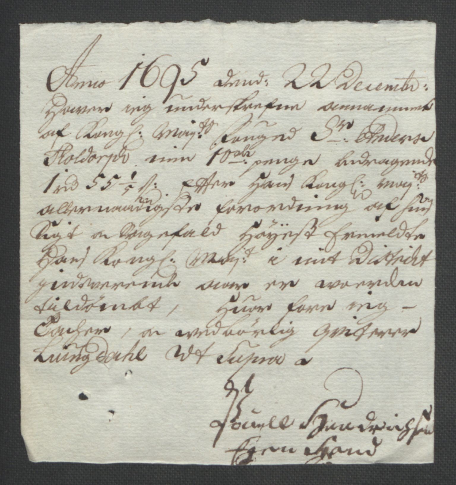 Rentekammeret inntil 1814, Reviderte regnskaper, Fogderegnskap, AV/RA-EA-4092/R43/L2545: Fogderegnskap Lista og Mandal, 1694-1695, s. 368