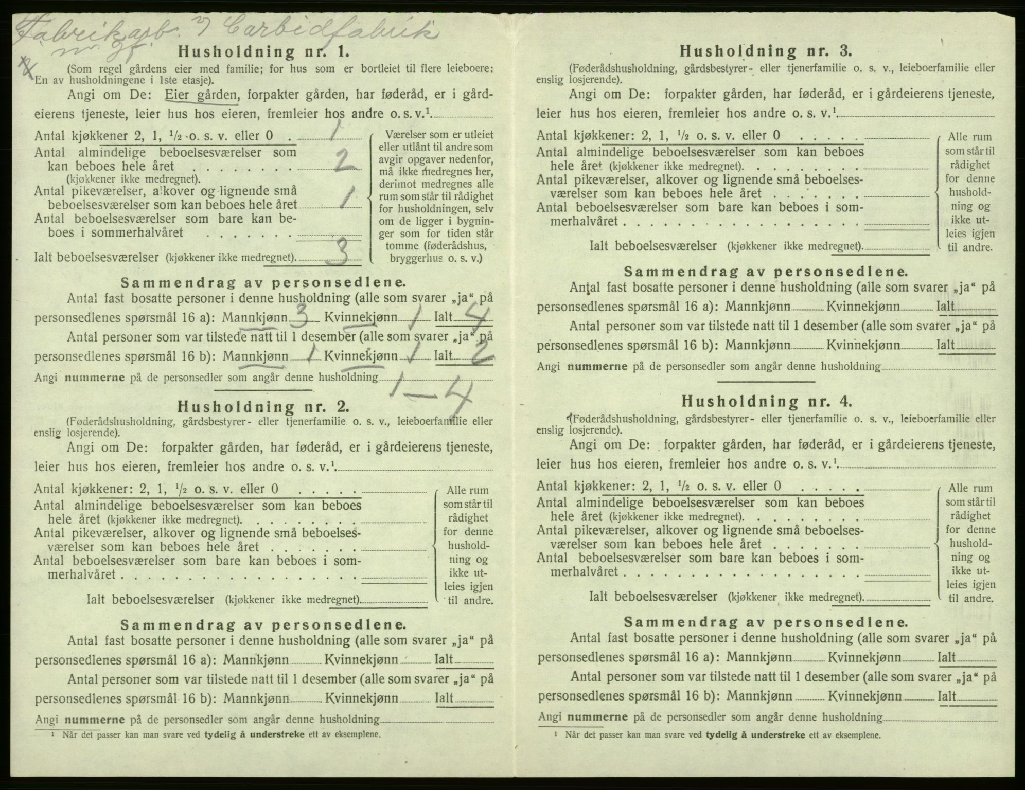 SAB, Folketelling 1920 for 1223 Tysnes herred, 1920, s. 1205