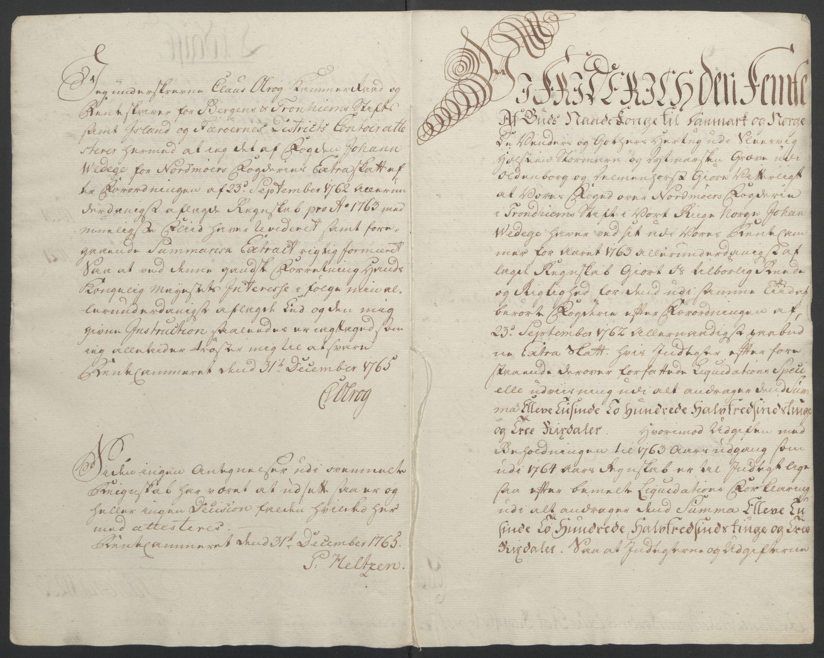 Rentekammeret inntil 1814, Reviderte regnskaper, Fogderegnskap, RA/EA-4092/R56/L3841: Ekstraskatten Nordmøre, 1762-1763, s. 203