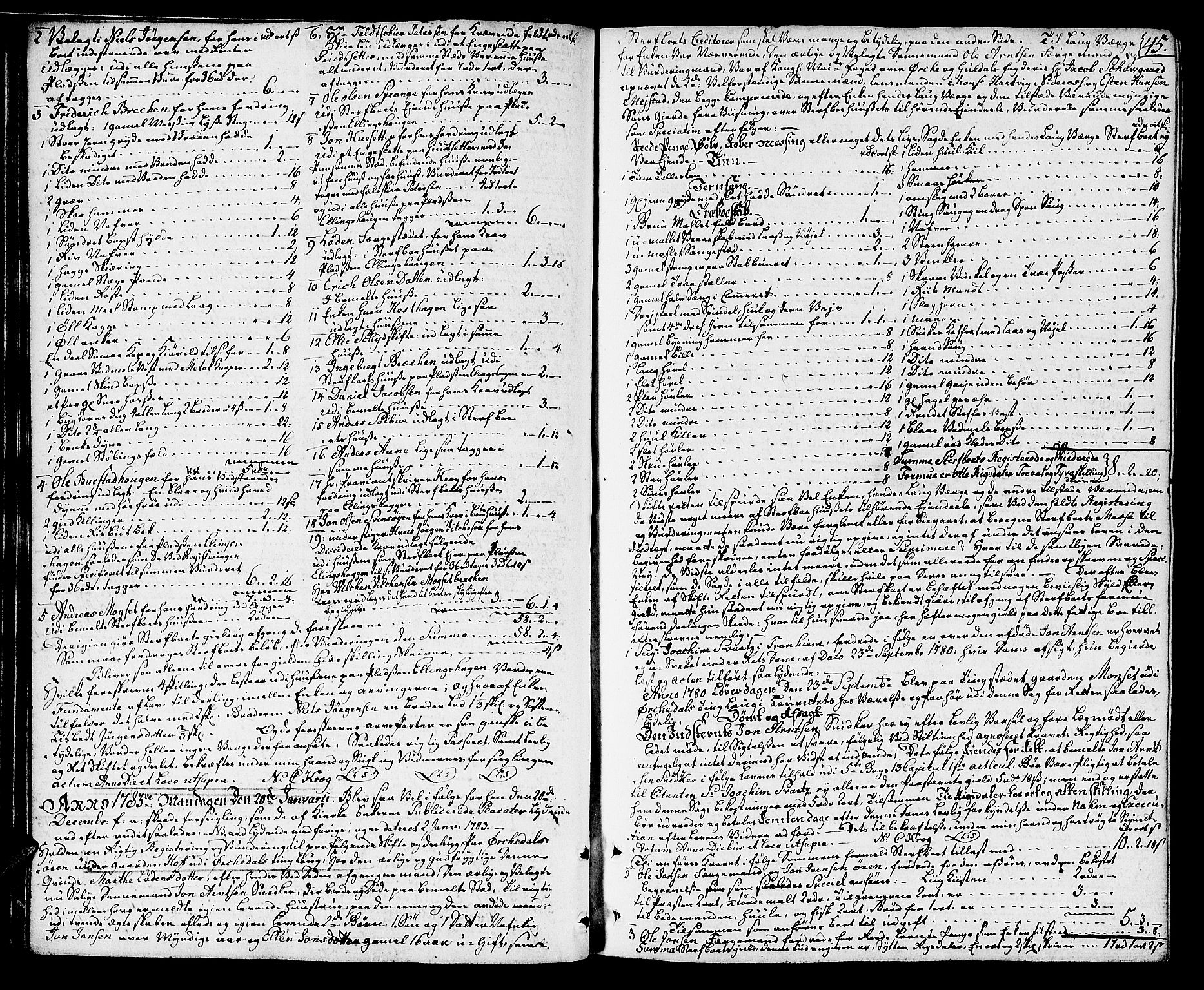 Orkdal sorenskriveri, AV/SAT-A-4169/1/3/3Aa/L0008: Skifteprotokoller, 1782-1796, s. 44b-45a