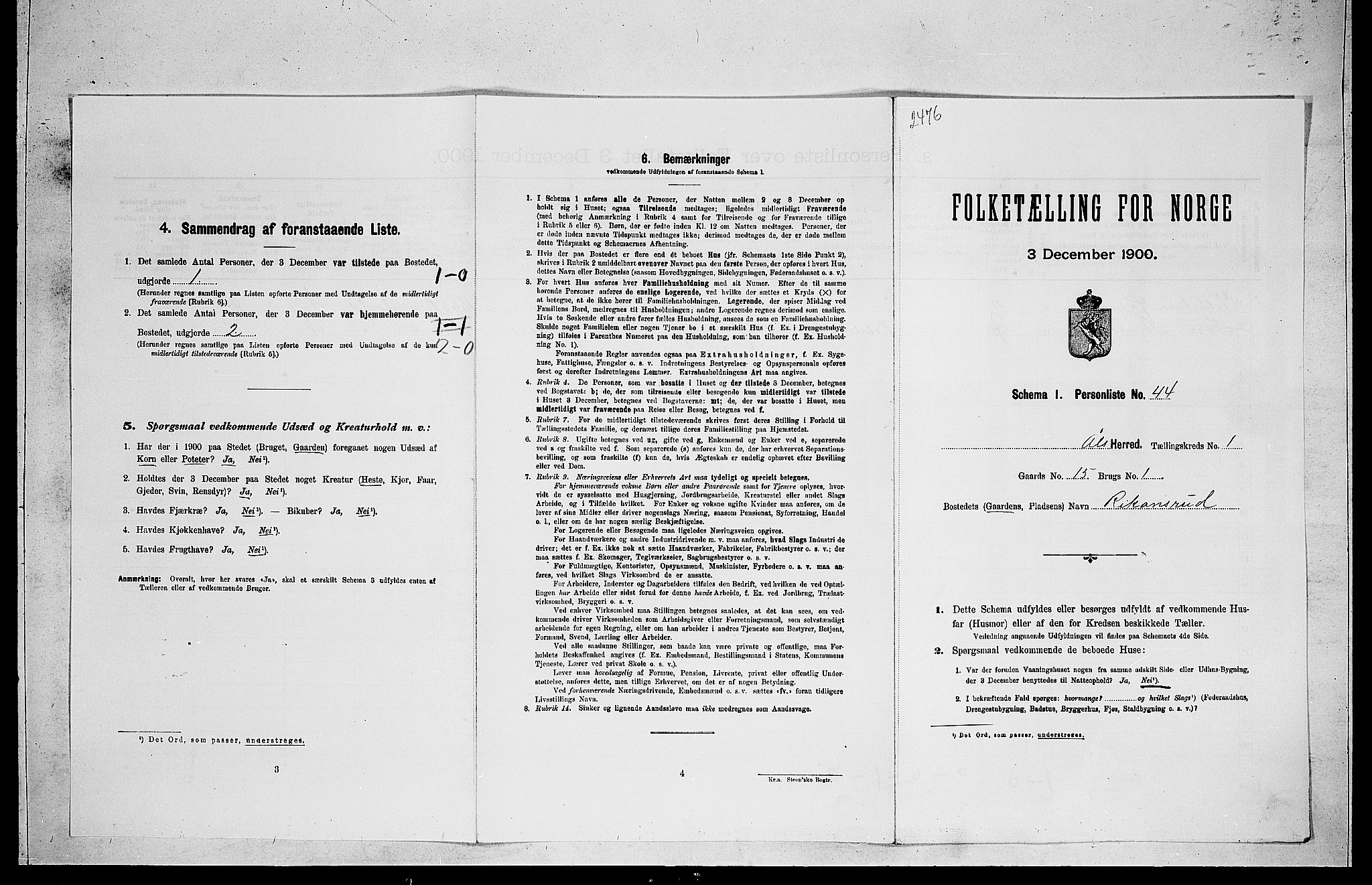 RA, Folketelling 1900 for 0619 Ål herred, 1900, s. 193