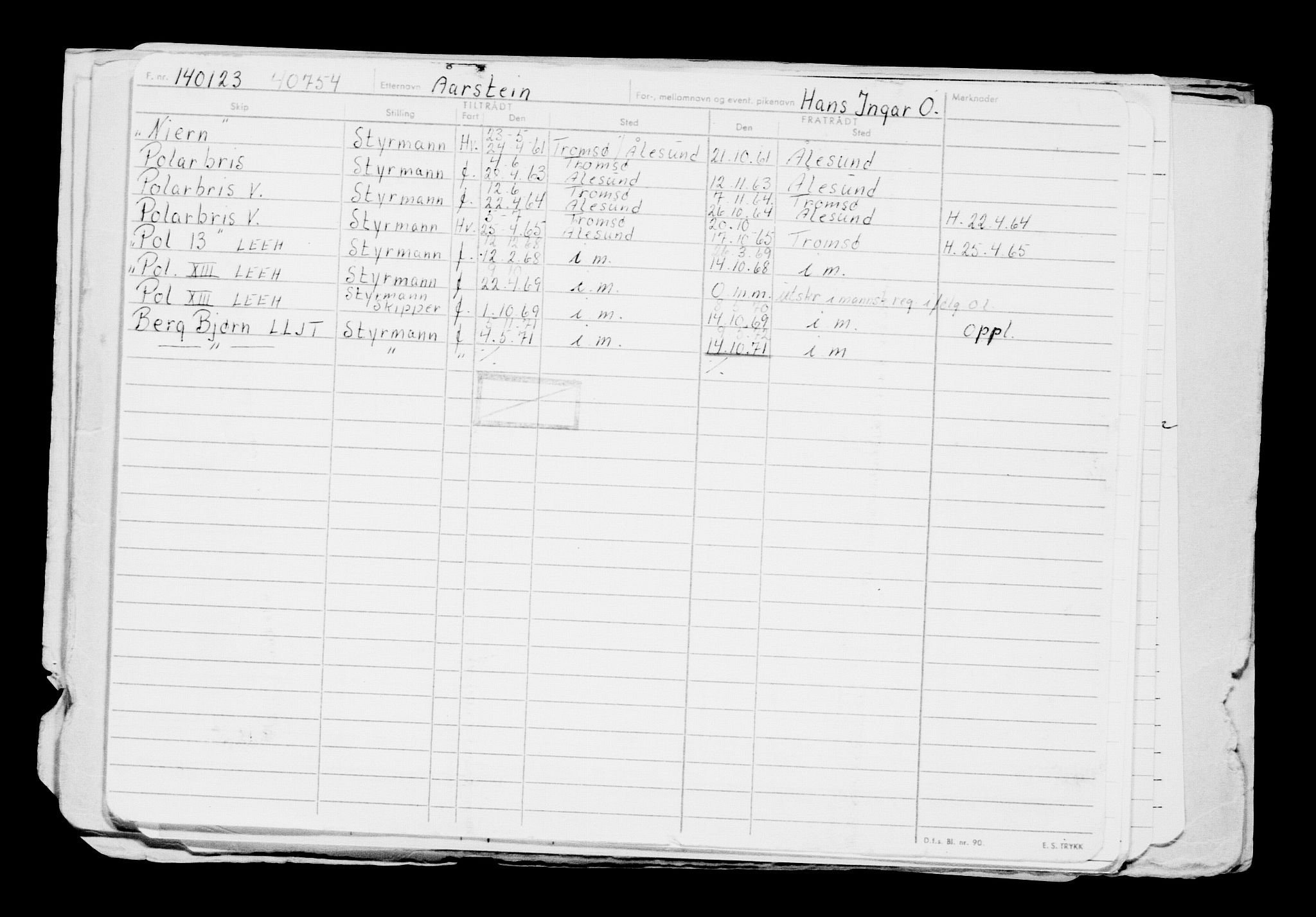 Direktoratet for sjømenn, AV/RA-S-3545/G/Gb/L0214: Hovedkort, 1923, s. 406