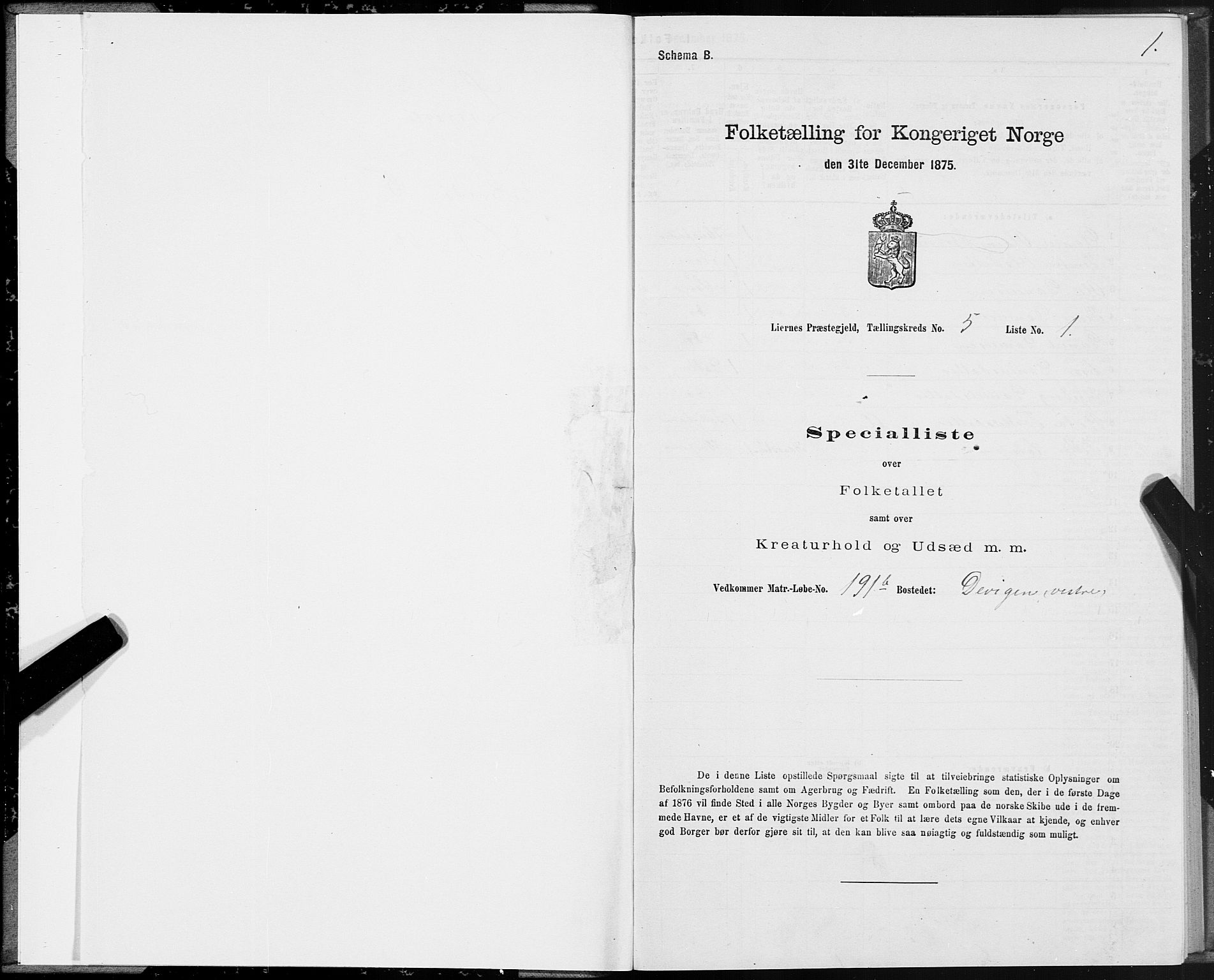 SAT, Folketelling 1875 for 1737P Lierne prestegjeld, 1875, s. 2001