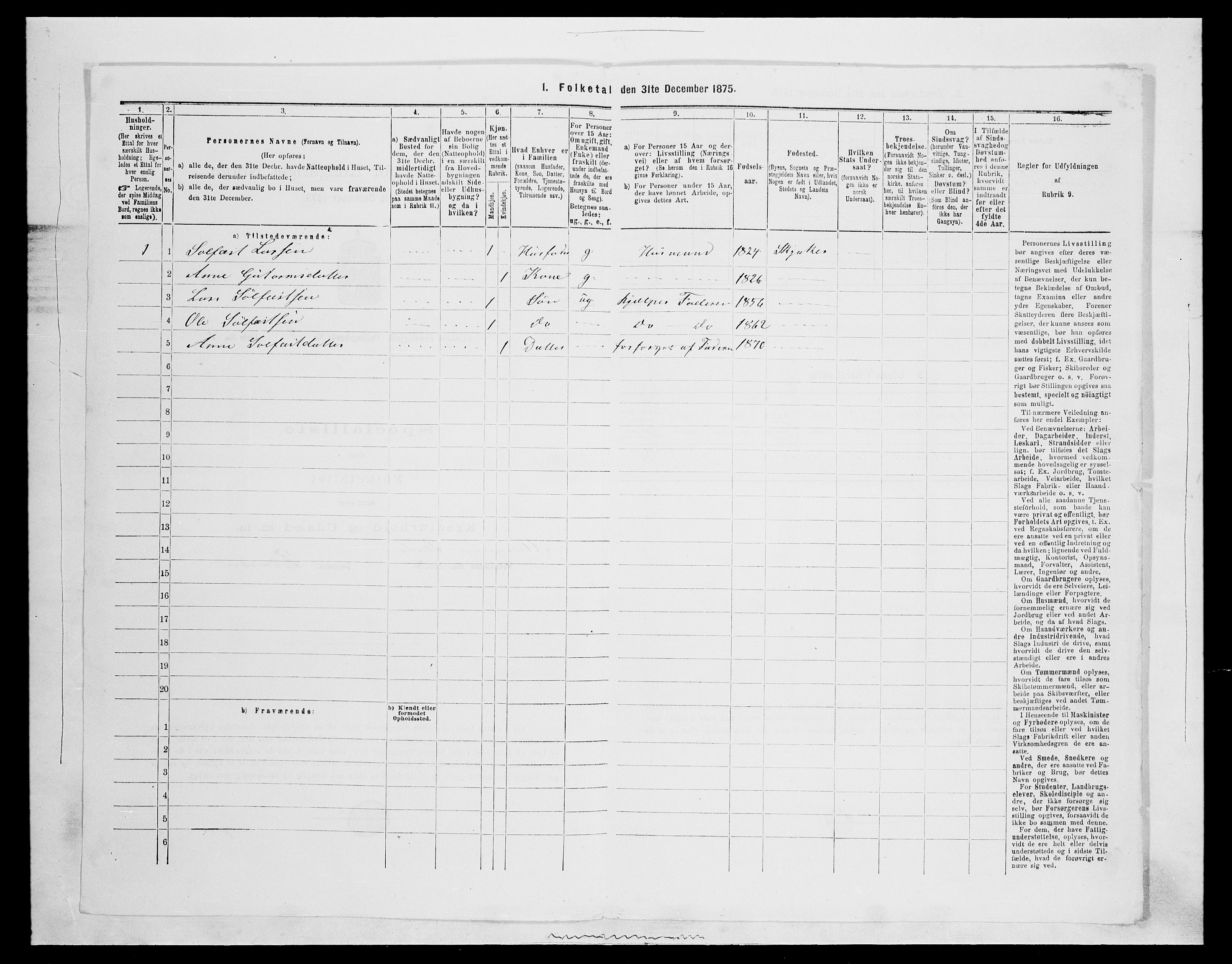 SAH, Folketelling 1875 for 0513P Skjåk prestegjeld, 1875, s. 716