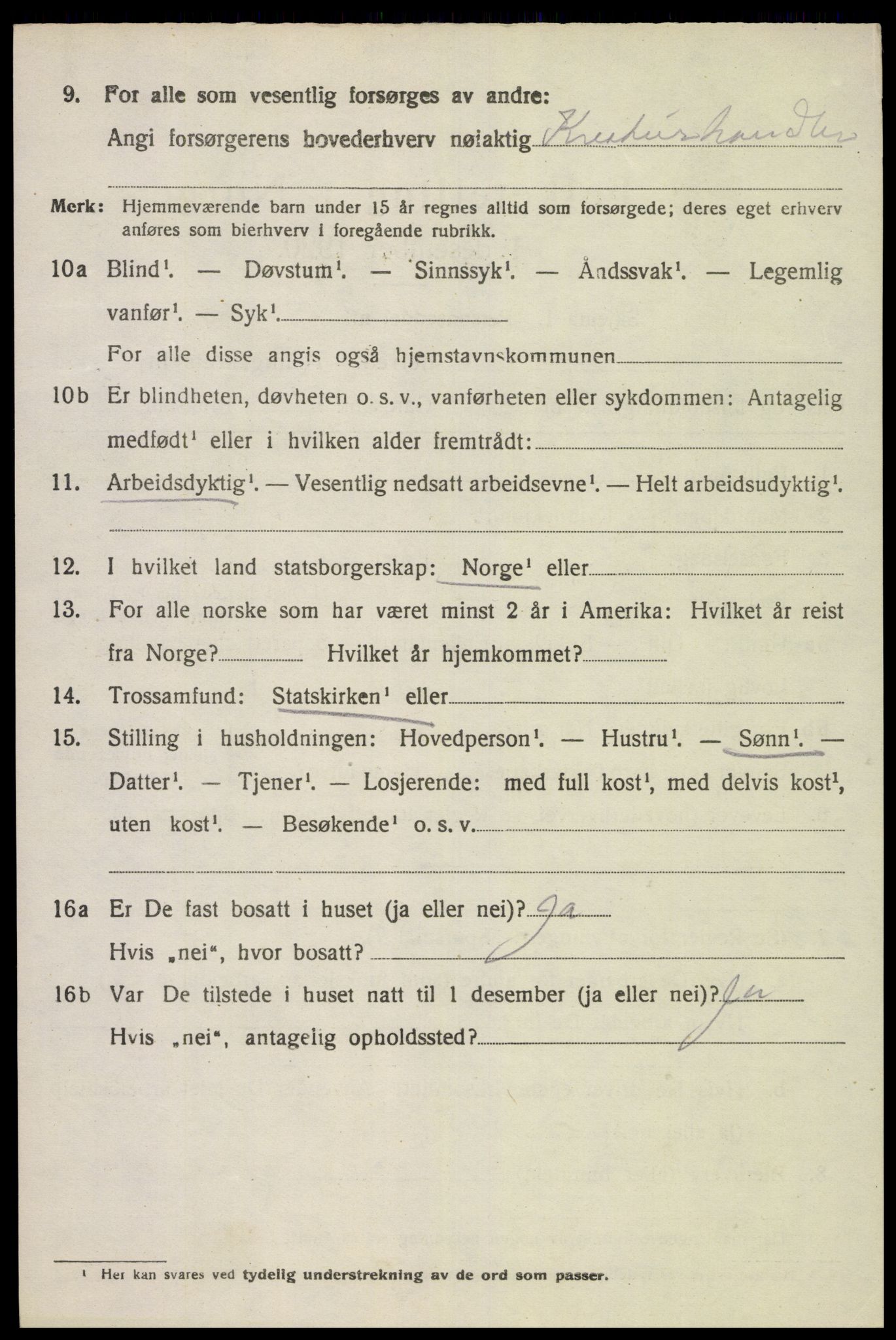 SAK, Folketelling 1920 for 1039 Herad herred, 1920, s. 475