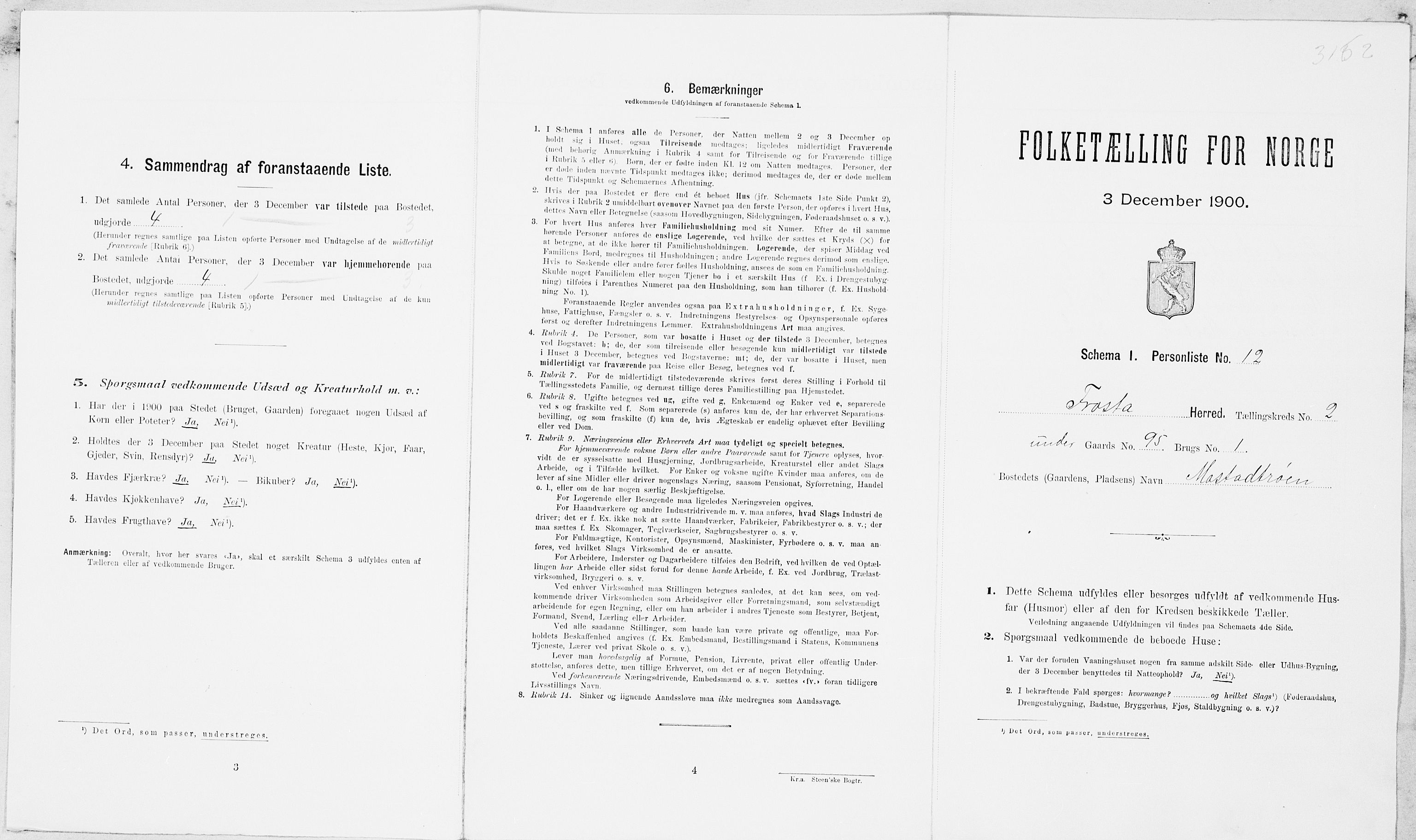 SAT, Folketelling 1900 for 1717 Frosta herred, 1900, s. 210