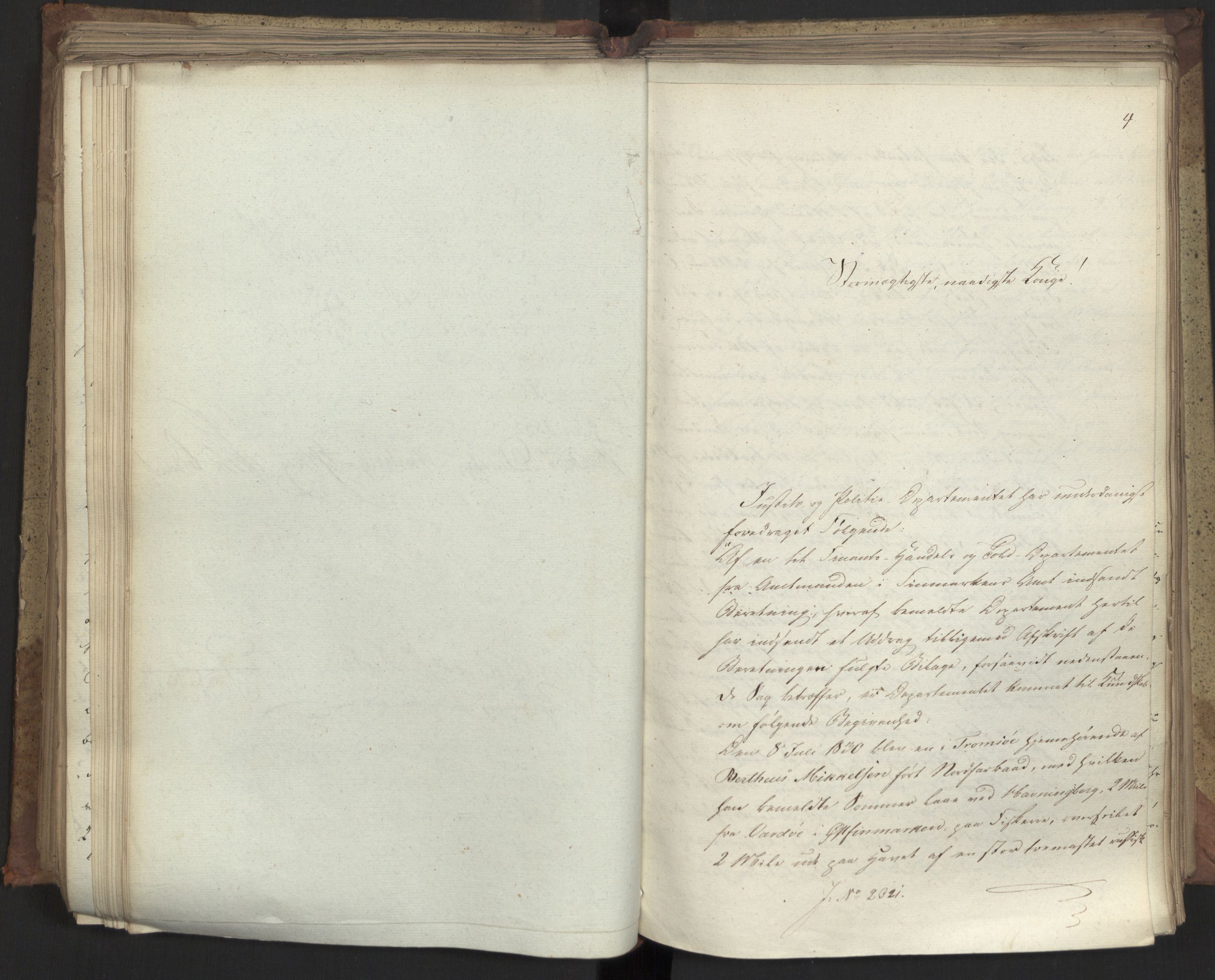 Statsrådsavdelingen i Stockholm, AV/RA-S-1003/D/Da/L0078: Regjeringsinnstillinger nr. 2260-2399, 1832, s. 248