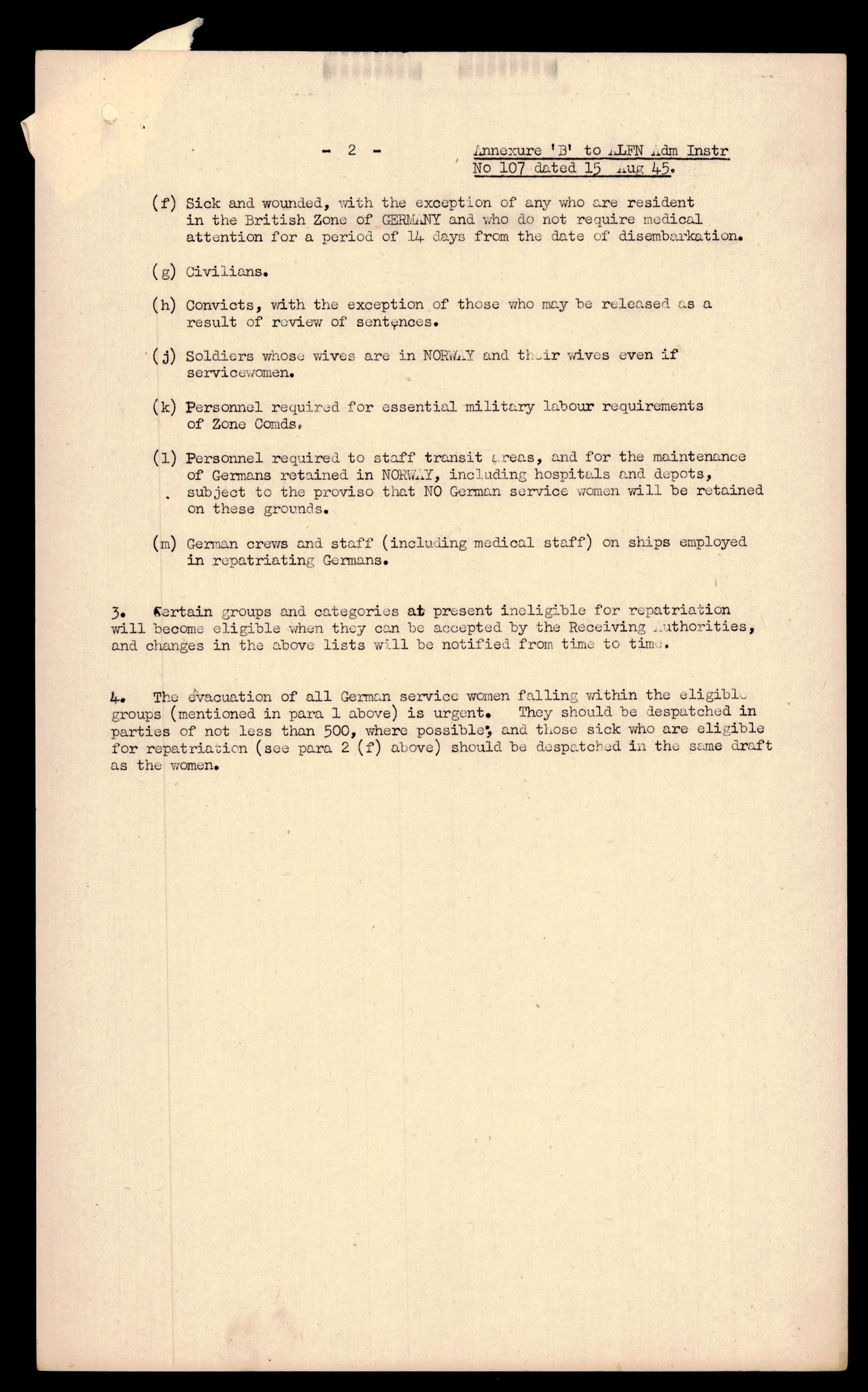 Forsvarets Overkommando. 2 kontor. Arkiv 11.4. Spredte tyske arkivsaker, AV/RA-RAFA-7031/D/Dar/Darc/L0015: FO.II, 1945-1946, s. 10