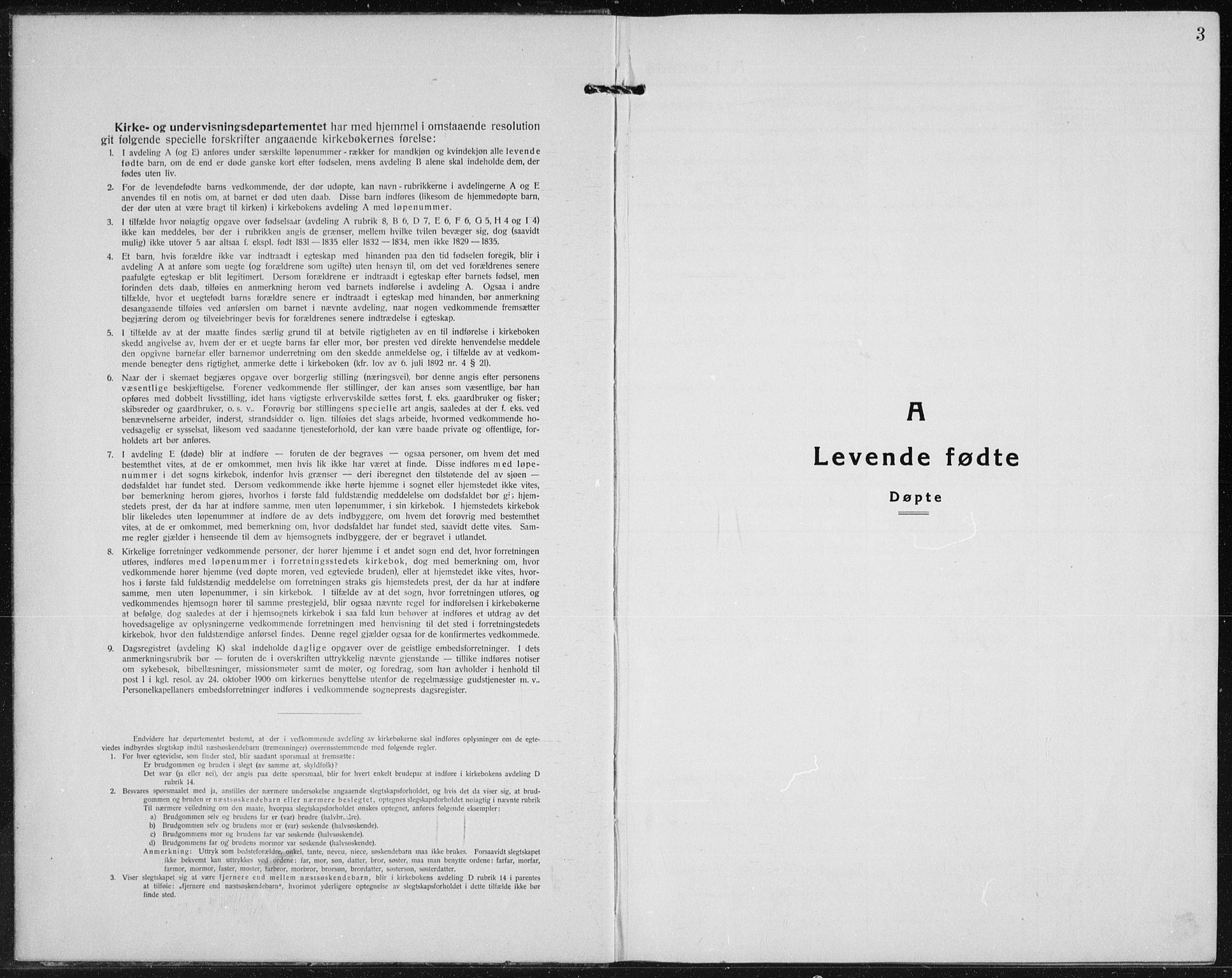 Vardal prestekontor, SAH/PREST-100/H/Ha/Hab/L0017: Klokkerbok nr. 17, 1922-1941, s. 3