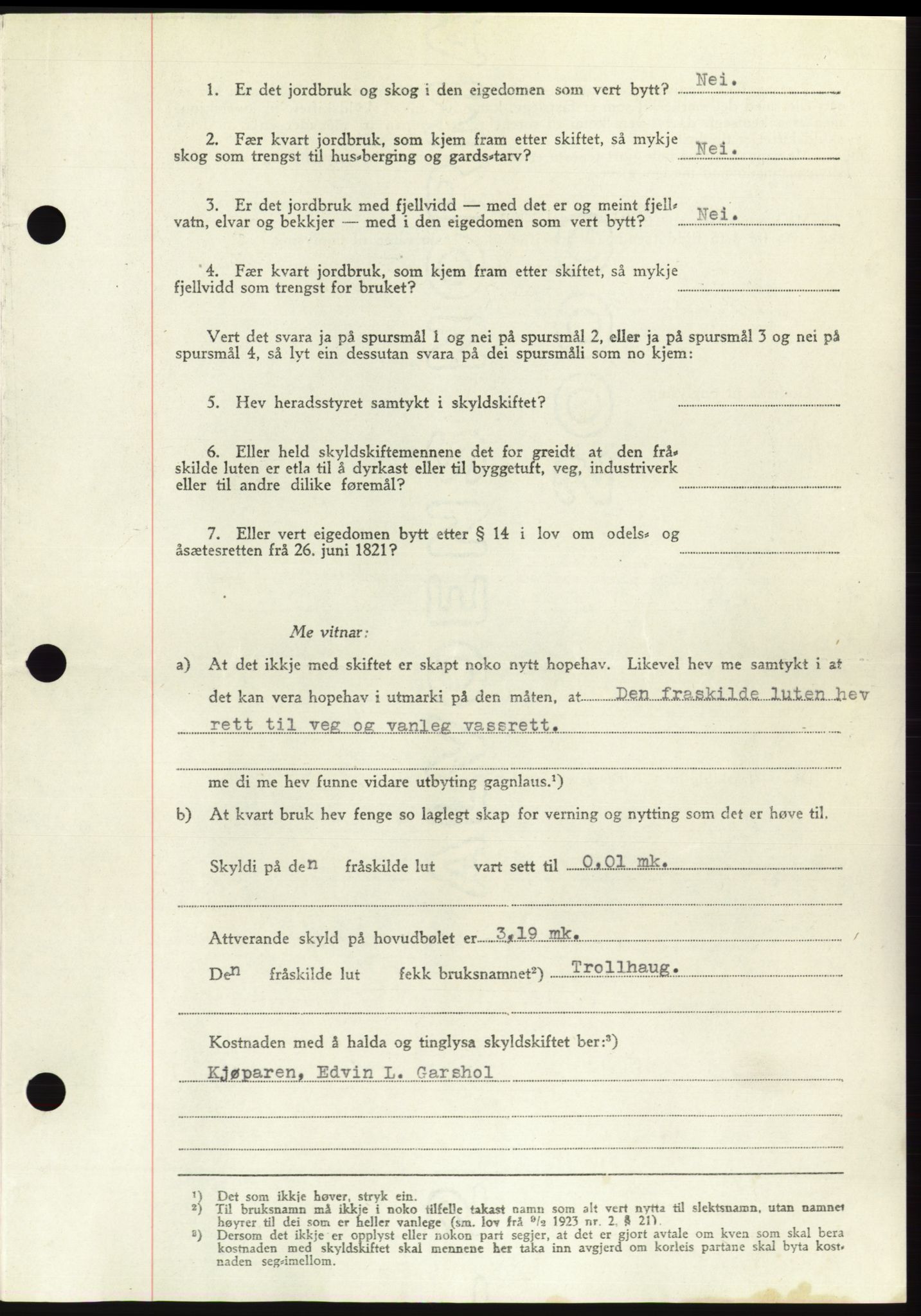 Søre Sunnmøre sorenskriveri, AV/SAT-A-4122/1/2/2C/L0082: Pantebok nr. 8A, 1948-1948, Dagboknr: 985/1948