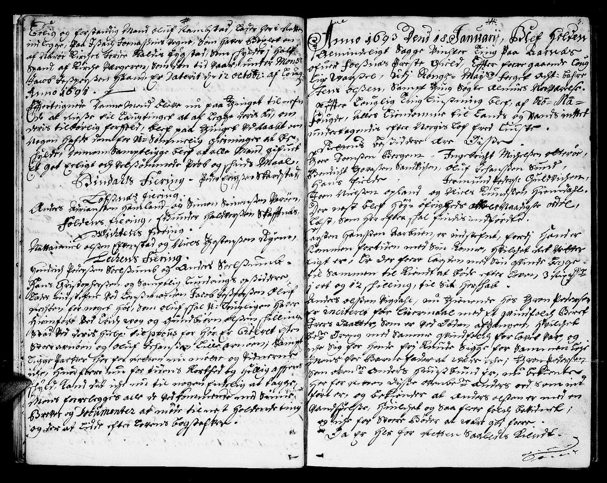 Namdal sorenskriveri, SAT/A-4133/1/1/1A/L0002: Tingbok, 1693-1699, s. 6b-7a
