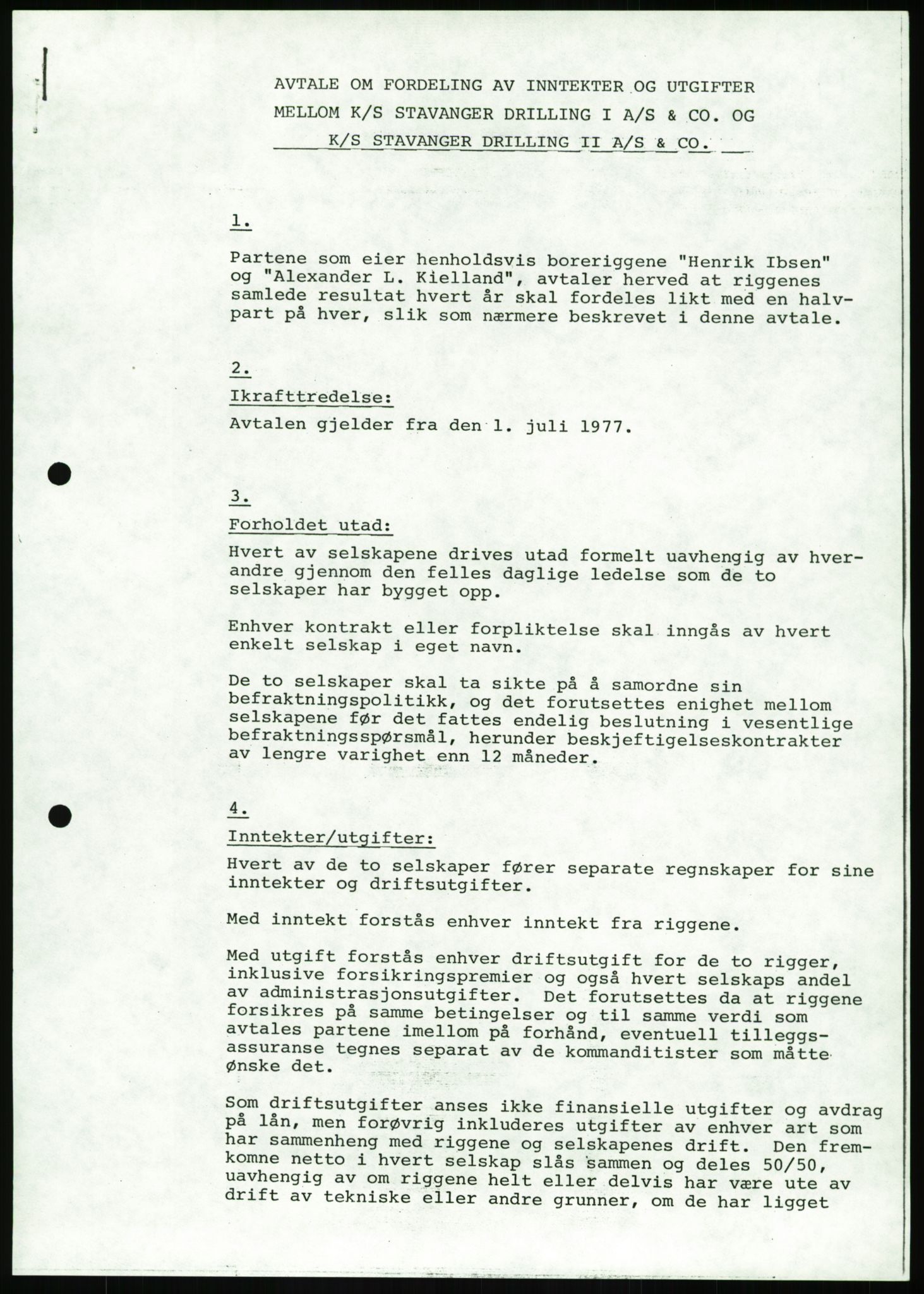 Pa 1503 - Stavanger Drilling AS, SAST/A-101906/A/Ab/Abc/L0006: Styrekorrespondanse Stavanger Drilling II A/S, 1974-1977, s. 741