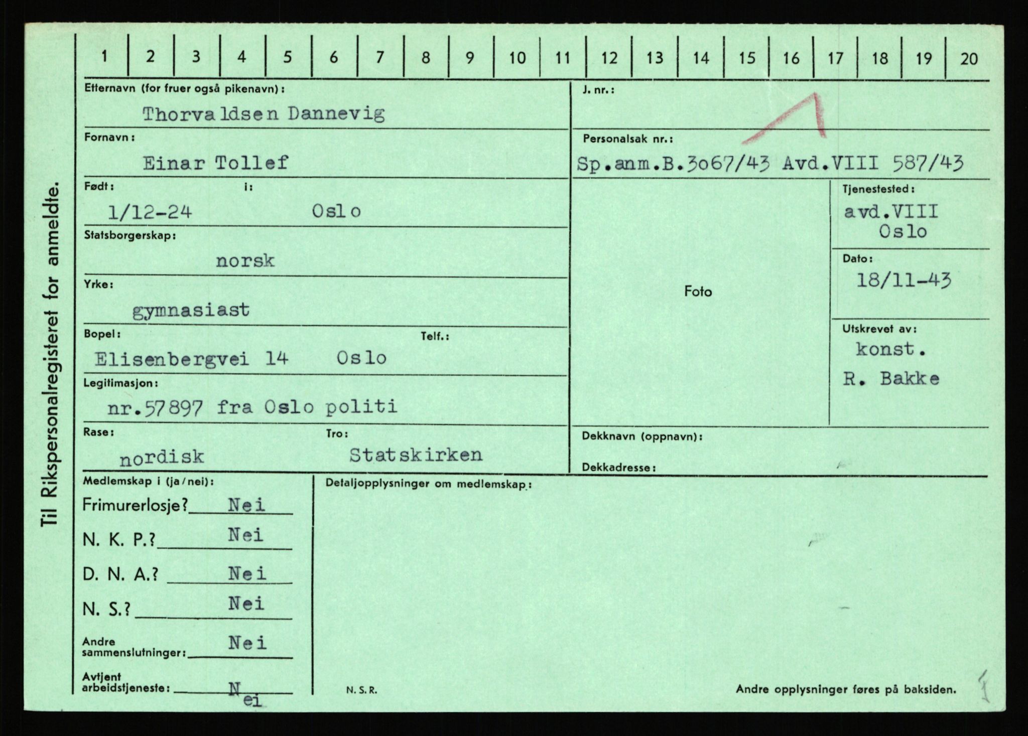 Statspolitiet - Hovedkontoret / Osloavdelingen, AV/RA-S-1329/C/Ca/L0003: Brechan - Eichinger	, 1943-1945, s. 3177