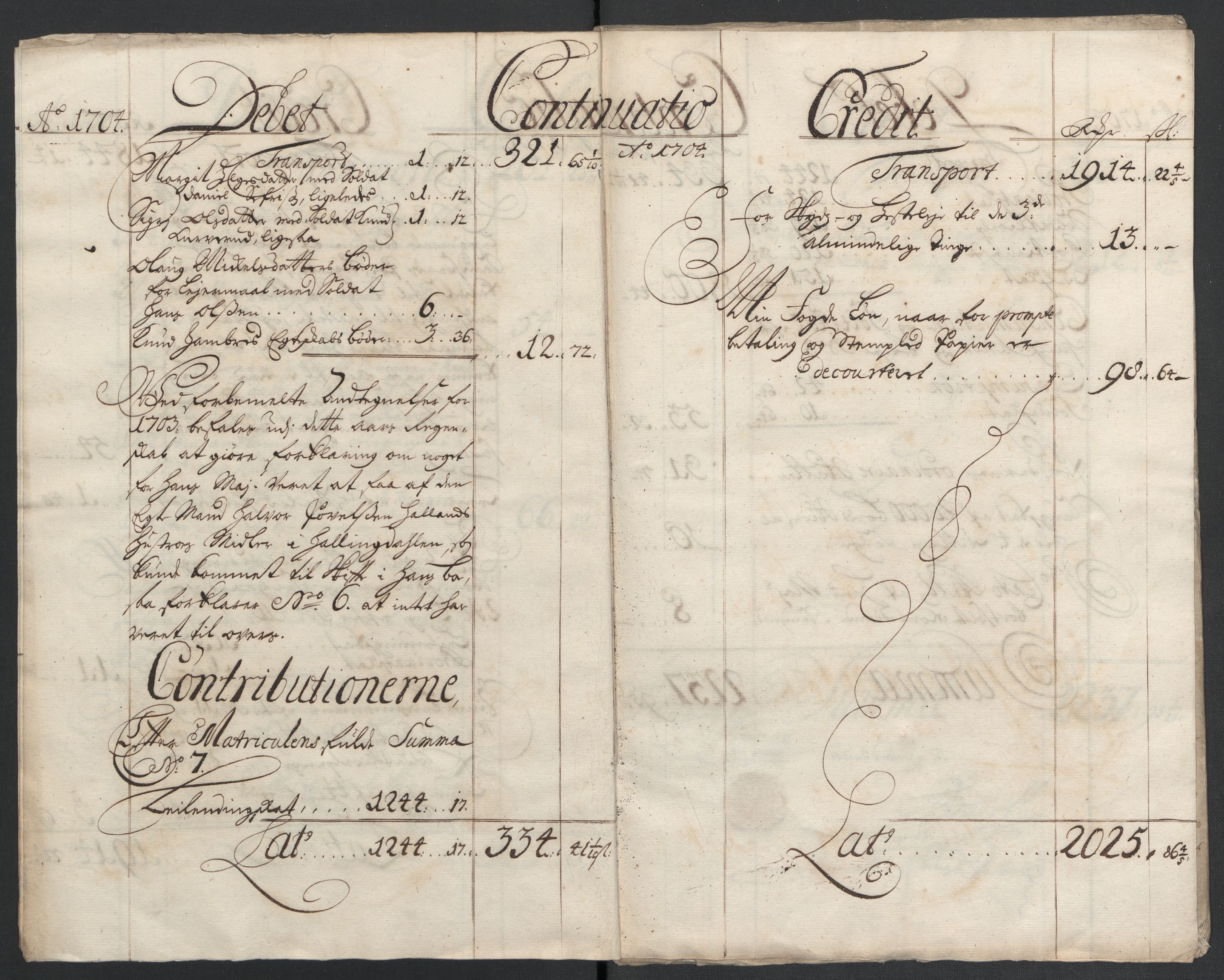 Rentekammeret inntil 1814, Reviderte regnskaper, Fogderegnskap, AV/RA-EA-4092/R24/L1582: Fogderegnskap Numedal og Sandsvær, 1704, s. 7