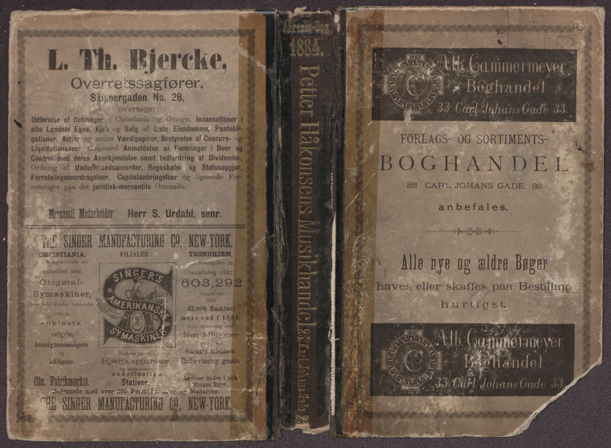 Kristiania/Oslo adressebok, PUBL/-, 1884